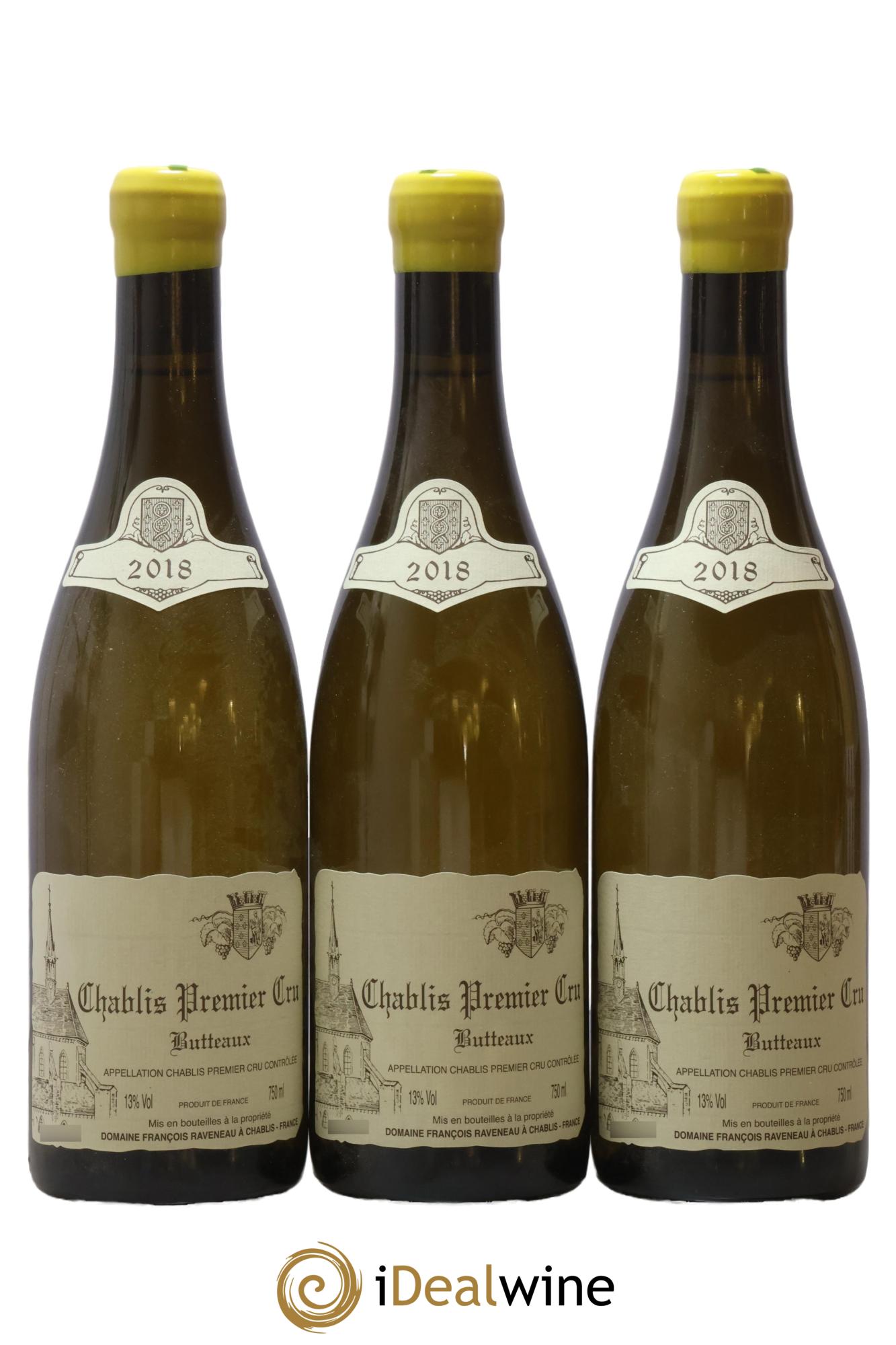 Chablis 1er Cru Butteaux Raveneau (Domaine) 2018 - Lot de 3 bouteilles - 0