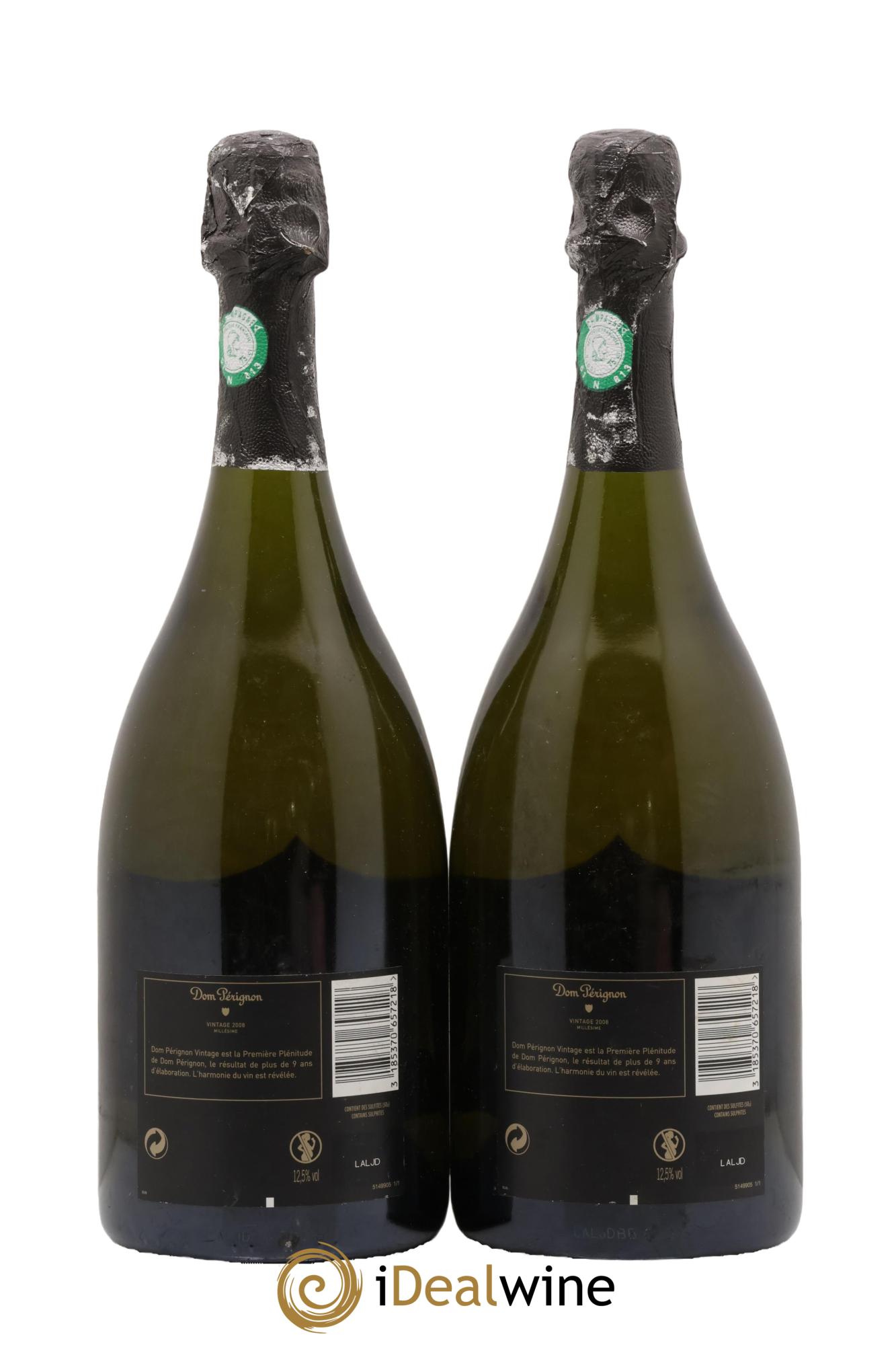 Brut Dom Pérignon 2008 - Lot de 2 bouteilles - 1
