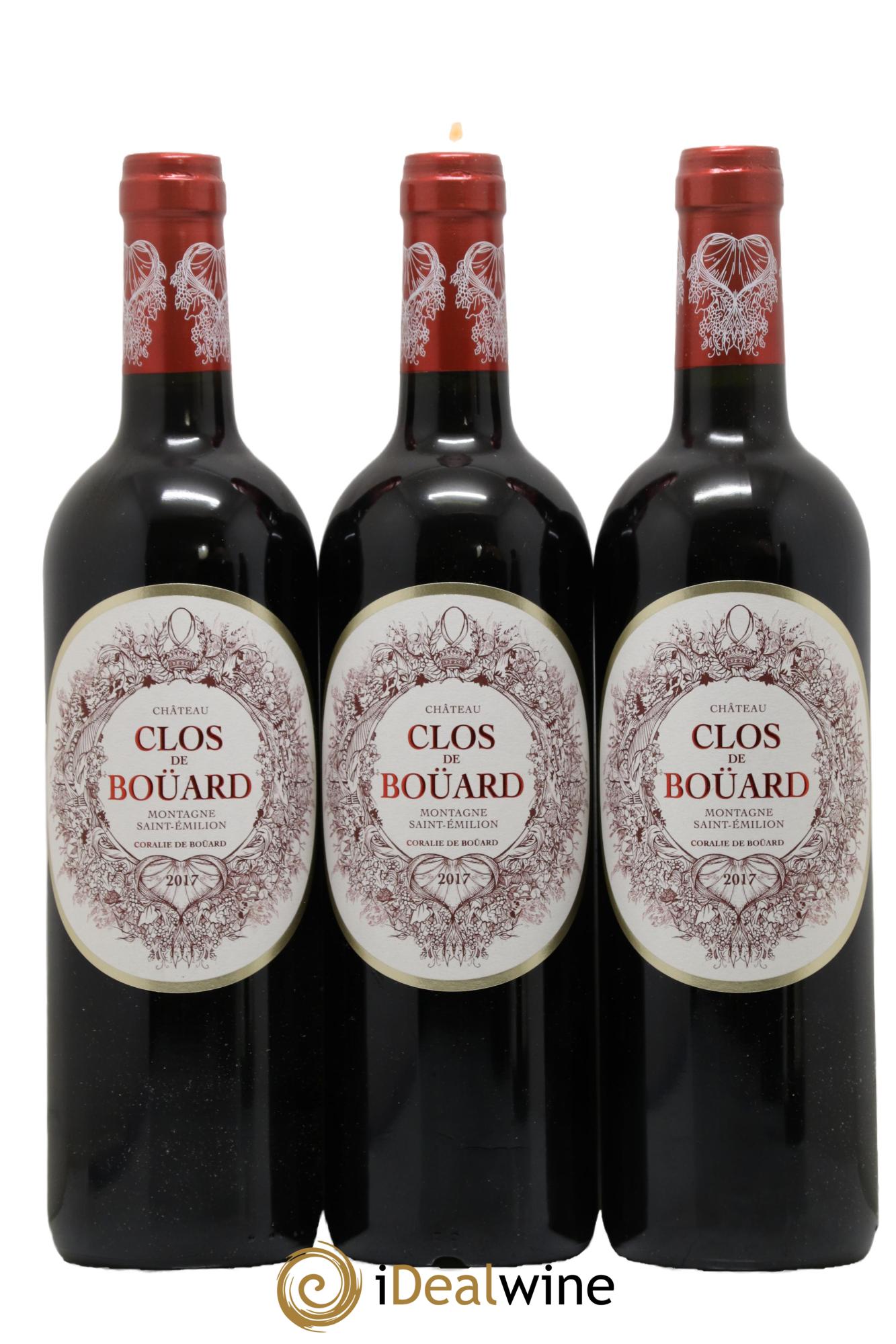 Château Clos de Boüard 2017 - Lotto di 3 bottiglie - 0