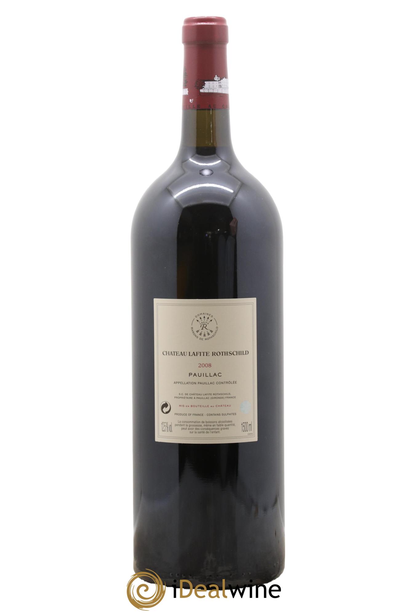 Château Lafite Rothschild 1er Grand Cru Classé 2008 - Lot de 1 magnum - 1