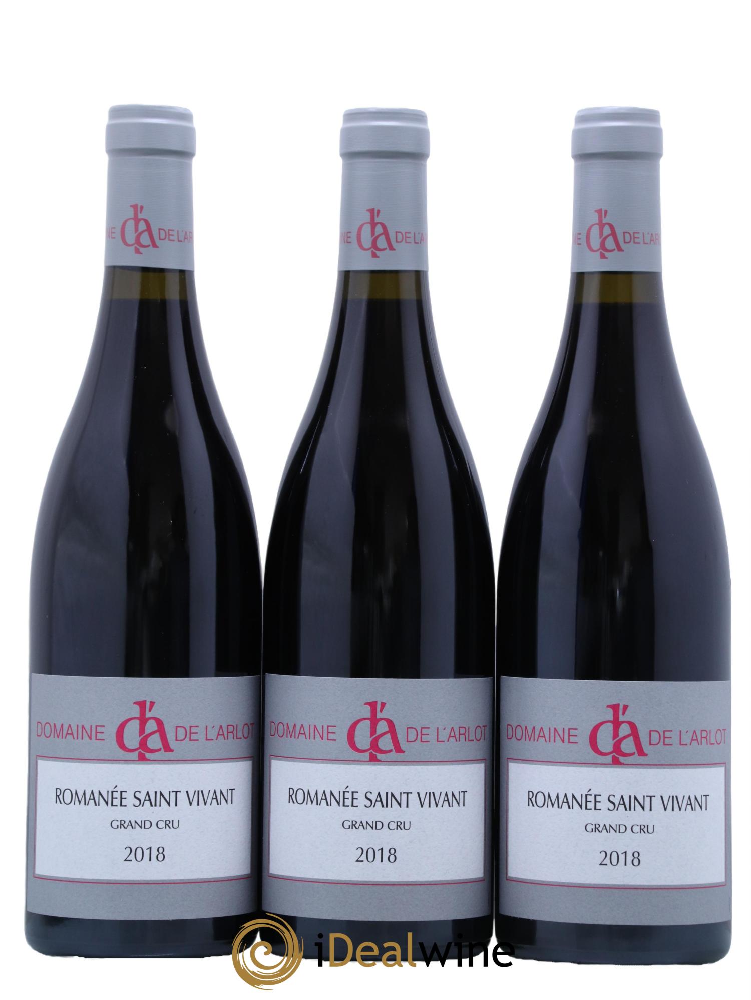 Romanée-Saint-Vivant Grand Cru Domaine de l'Arlot 2018 - Lot de 3 bouteilles - 0