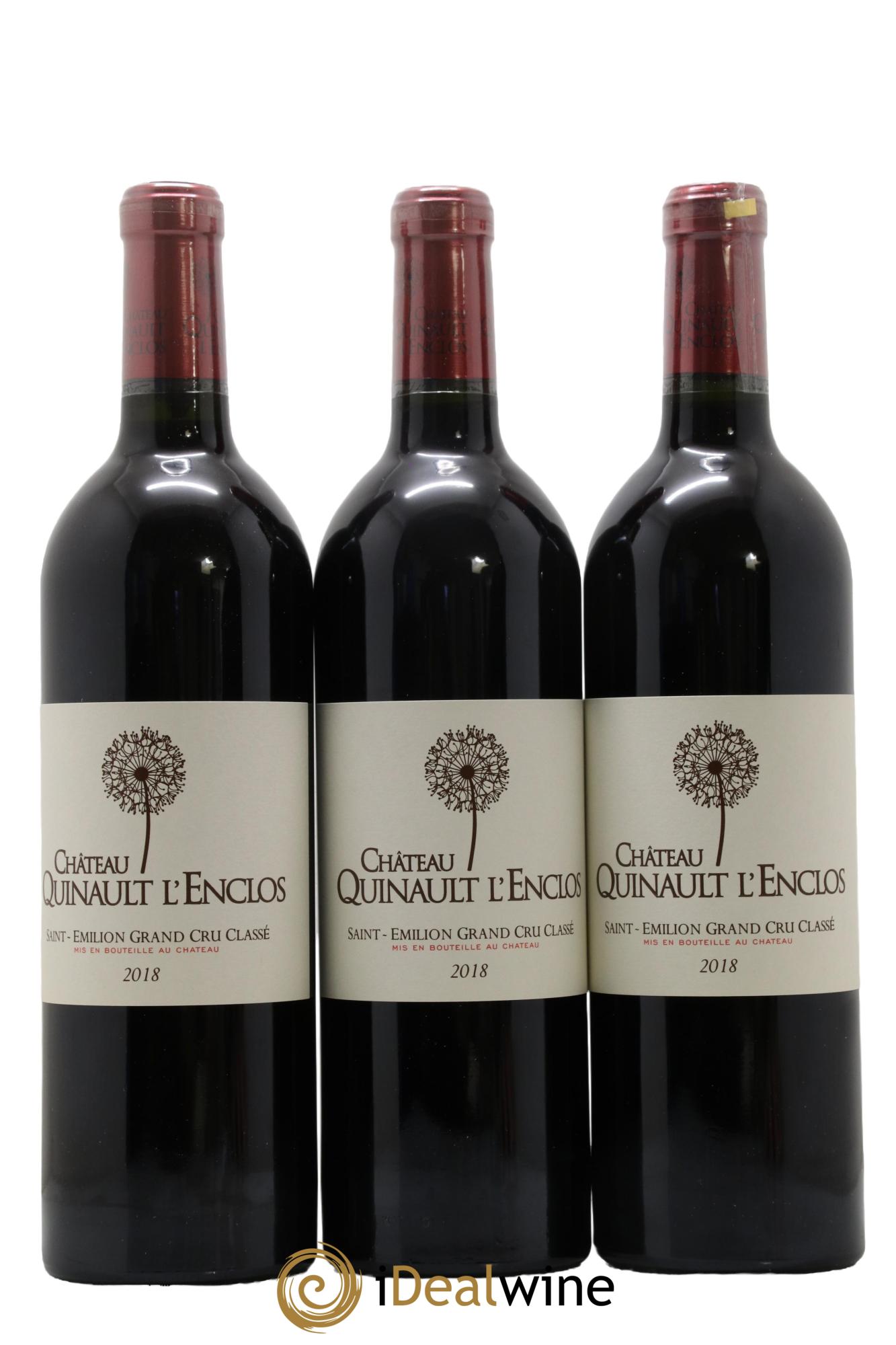 Château Quinault L'Enclos 2018 - Lot de 3 bouteilles - 0