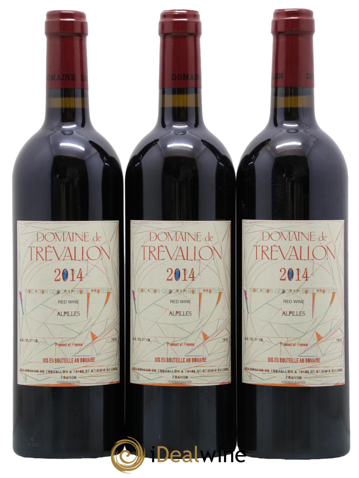 Alpilles Trévallon (Domaine de) Eloi Dürrbach 2014 - Lot de 3 bouteilles - 0