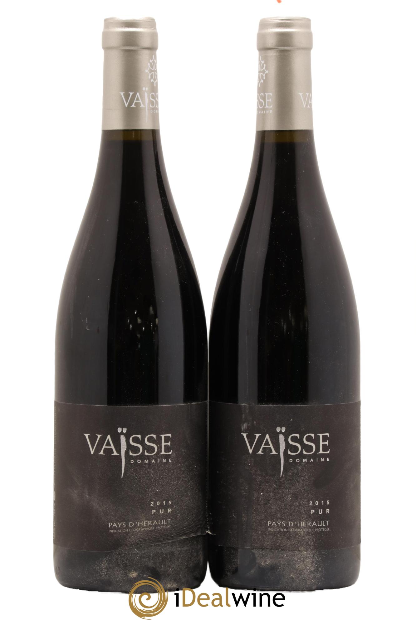 Pays d'Hérault Pur Vaisse (Domaine) 2015 - Lot de 2 bouteilles - 0