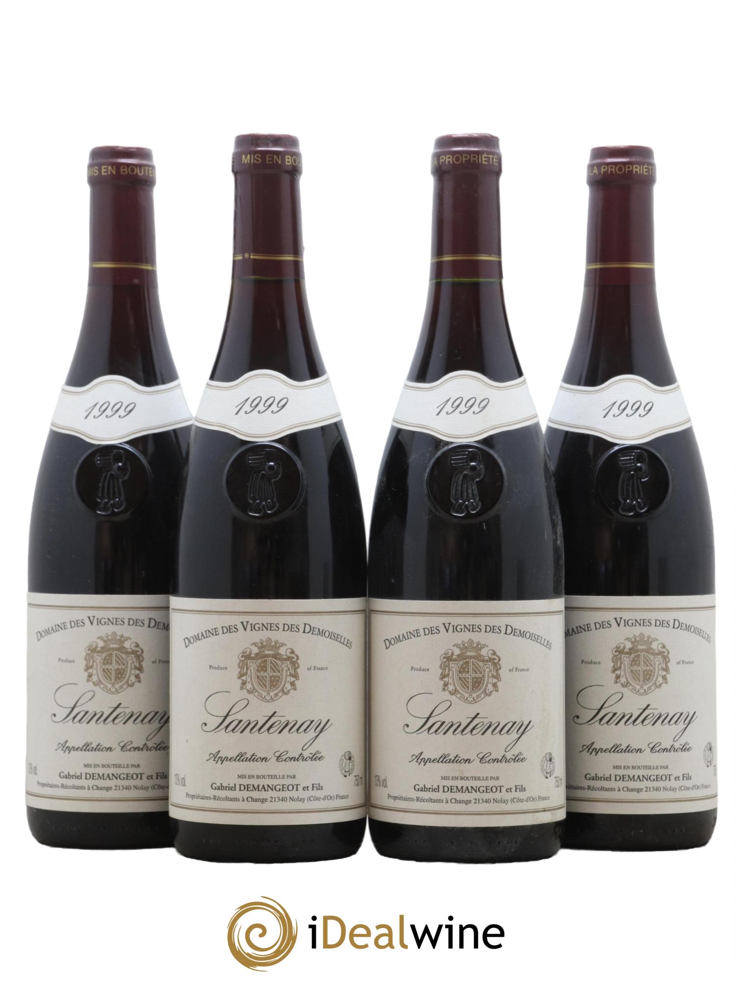 Santenay Domaine des Vignes des Demoiselles 1999 - Lot de 4 bouteilles - 0