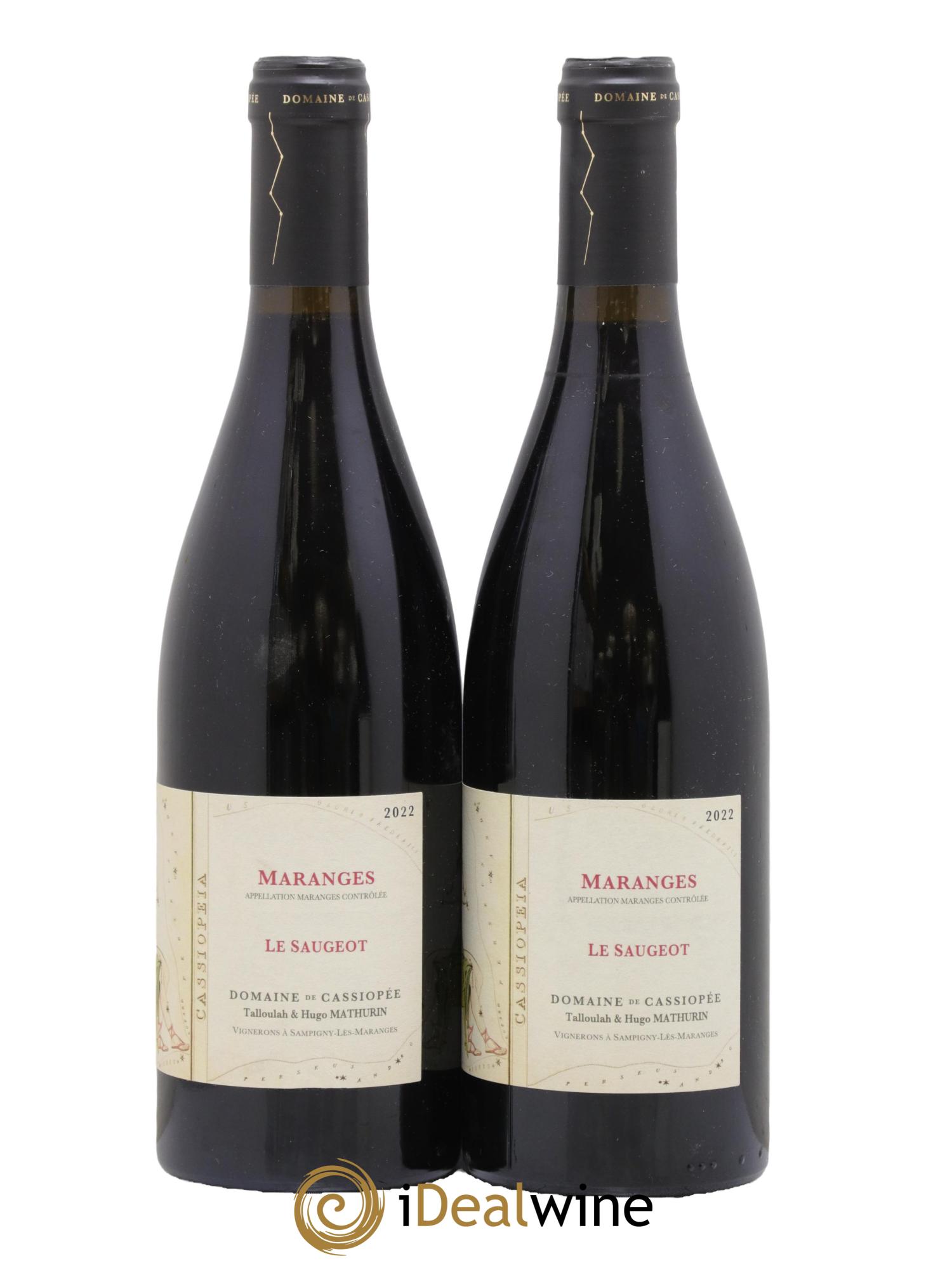 Maranges Le Saugeot Domaine de Cassiopée 2022 - Lotto di 2 bottiglie - 1