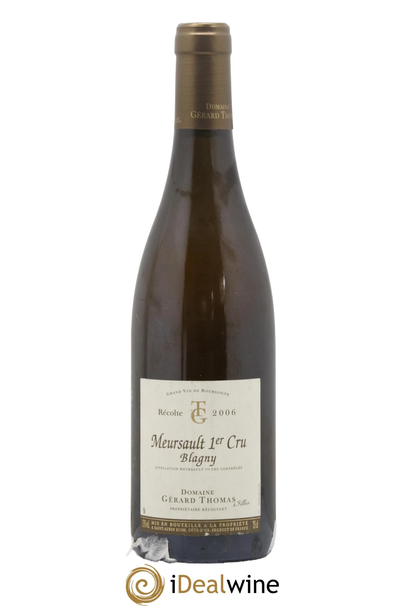 Meursault 1er Cru Blagny Gérard Thomas 2006 - Lot de 1 bouteille - 0