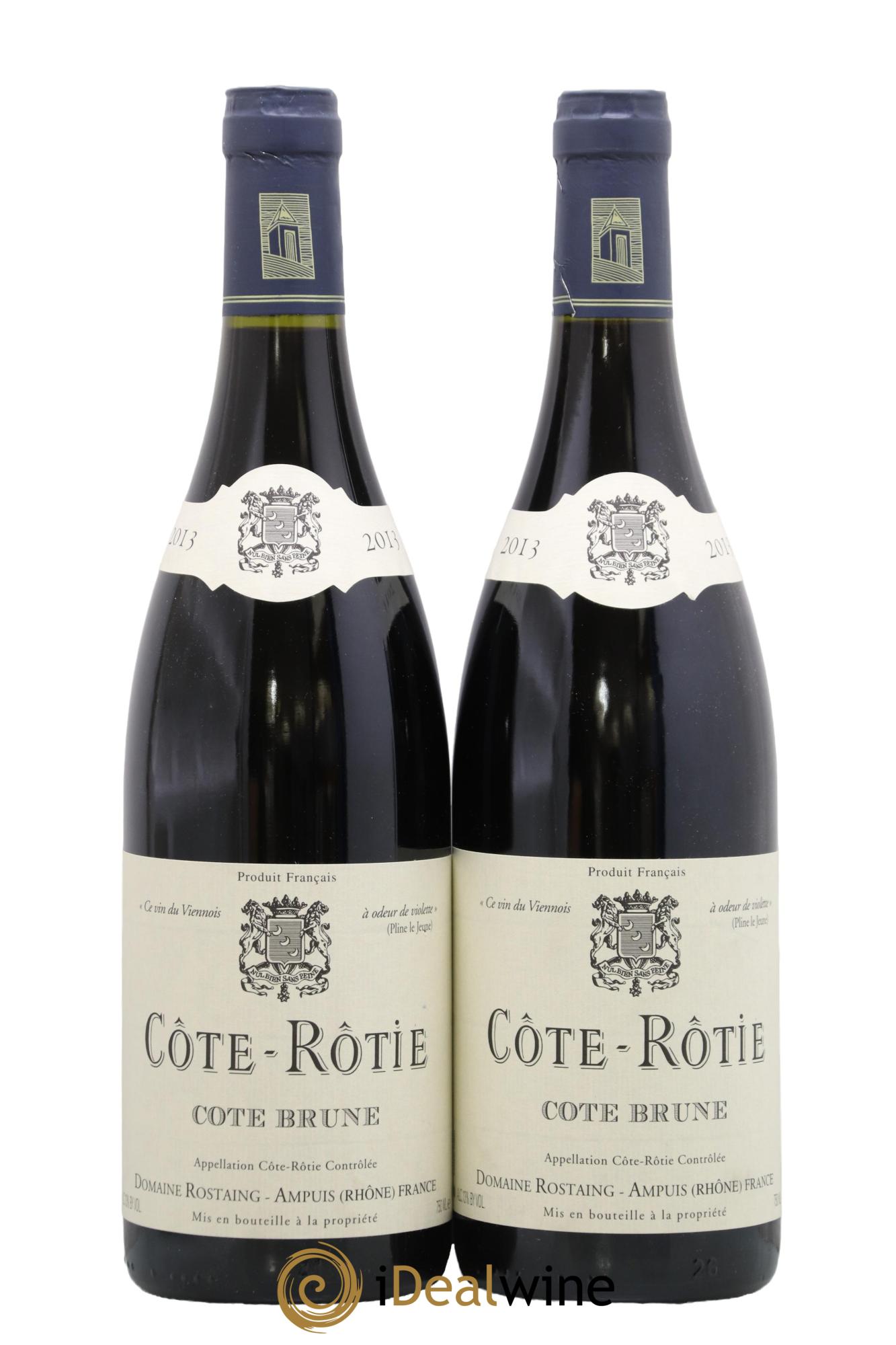 Côte-Rôtie Côte Brune René Rostaing 2013 - Lot of 2 bottles - 0
