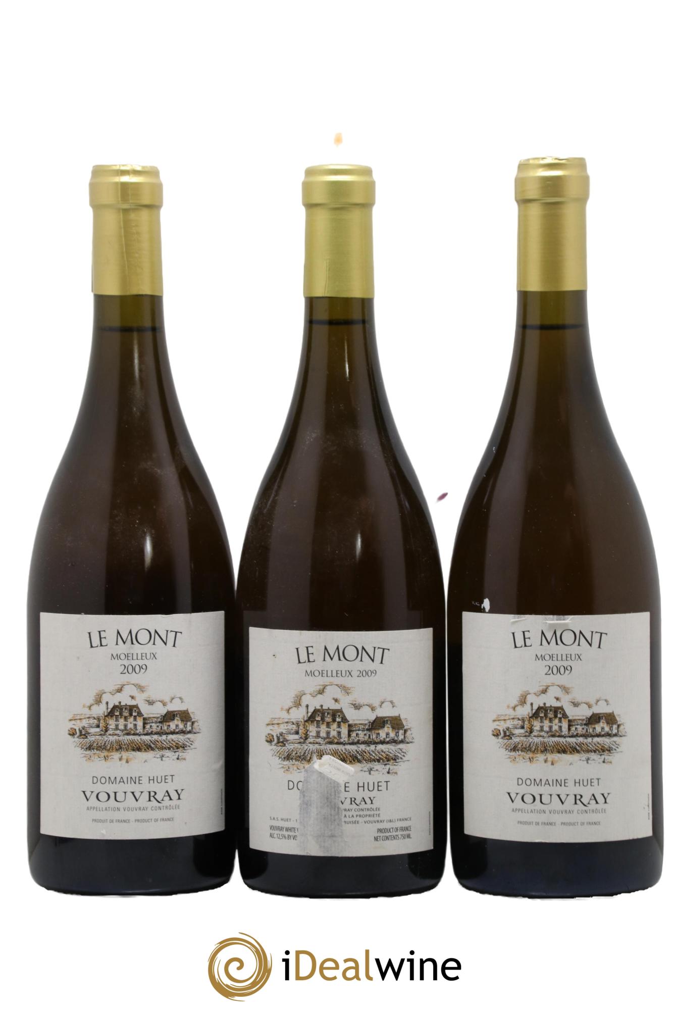 Vouvray Le Mont Moelleux Domaine Huet  2009 - Lotto di 3 bottiglie - 0
