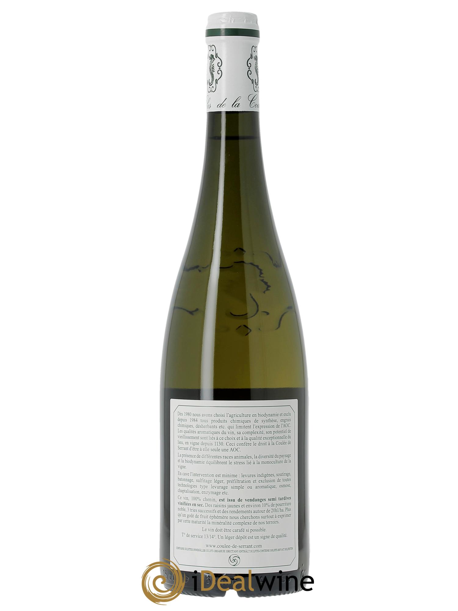 Savennières Vignobles de la Coulée de Serrant - Nicolas Joly  2023 - Lot de 1 bouteille - 1