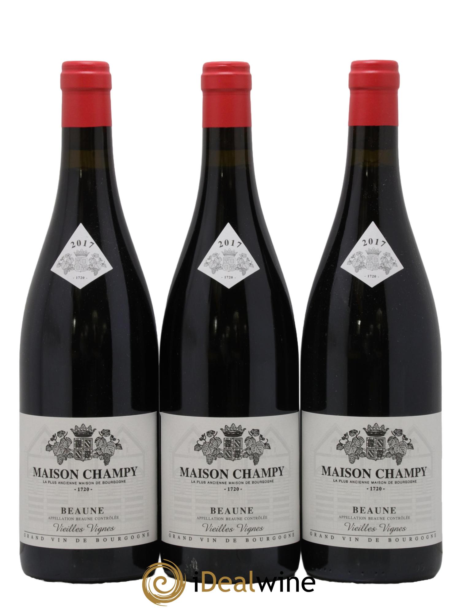 Beaune Vieilles Vignes Maison Champy 2017 - Lot de 3 bouteilles - 0
