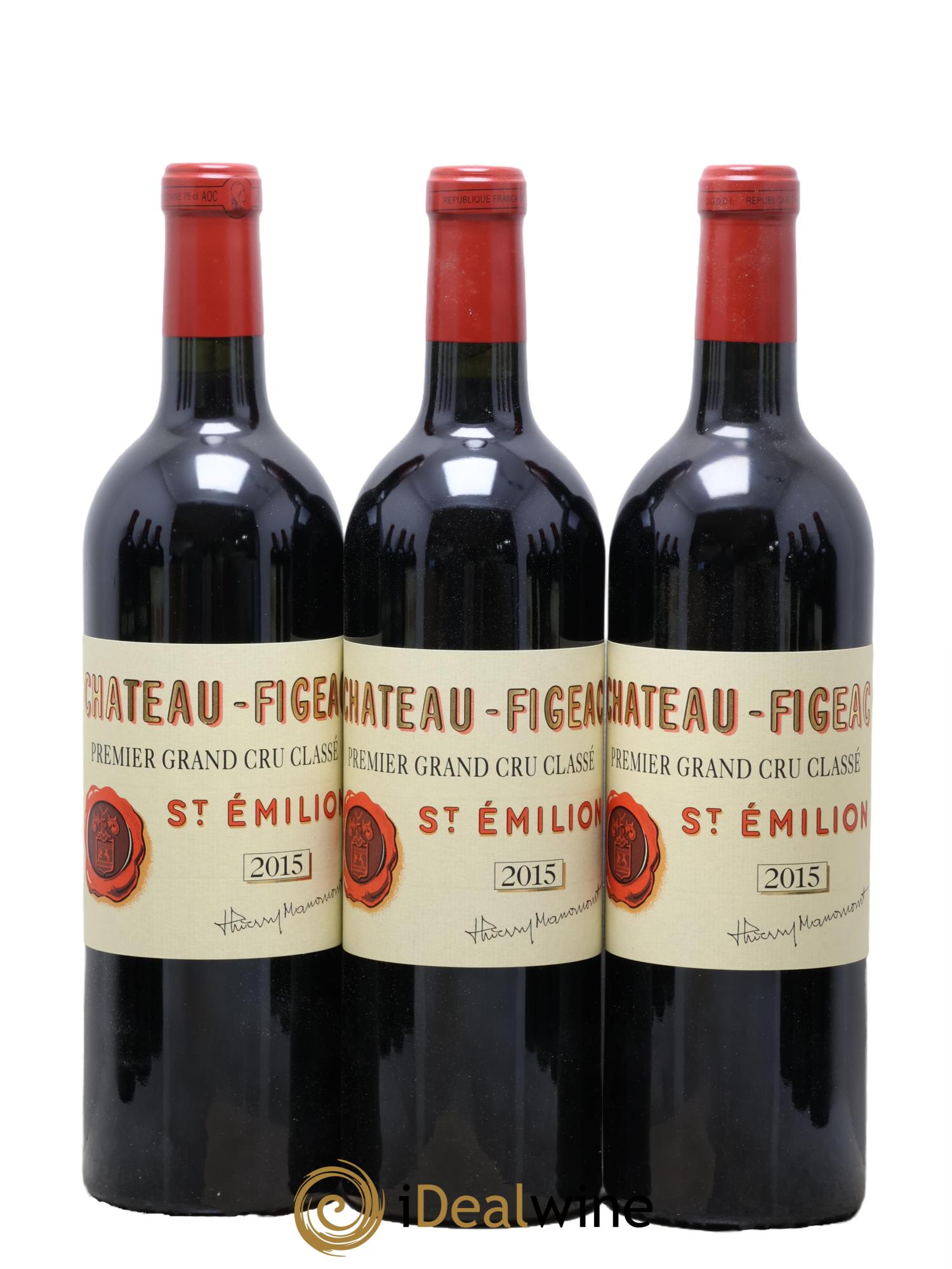 Château Figeac 1er Grand Cru Classé A  2015 - Lotto di 12 bottiglie - 3