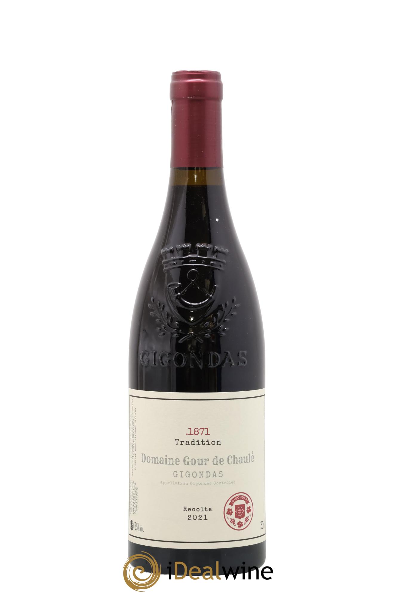 Gigondas Tradition 1871 Gour de Chaulé 2021 - Lot of 1 bottle - 0
