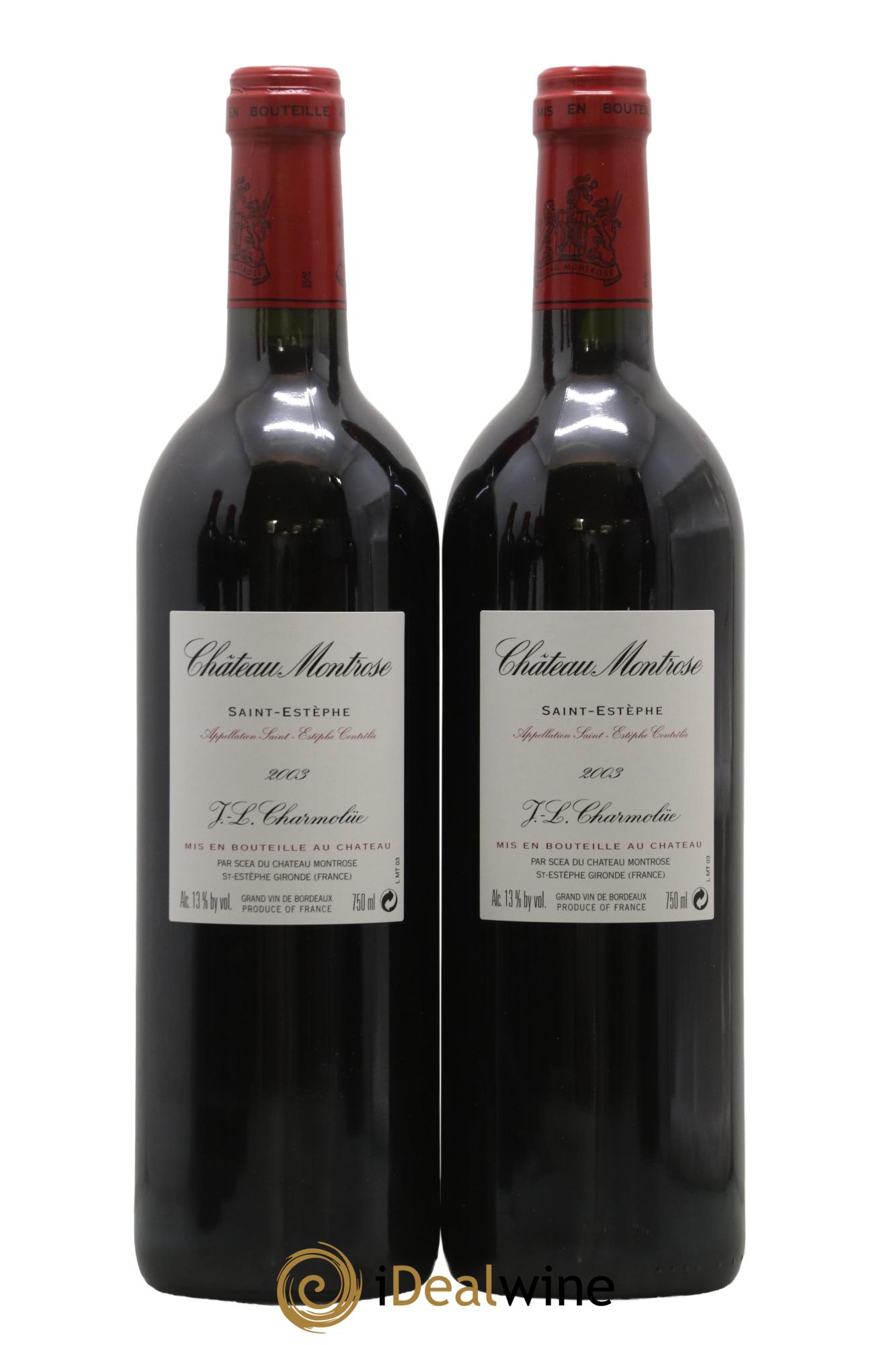 Château Montrose 2ème Grand Cru Classé 2003 - Posten von 2 Flaschen - 1