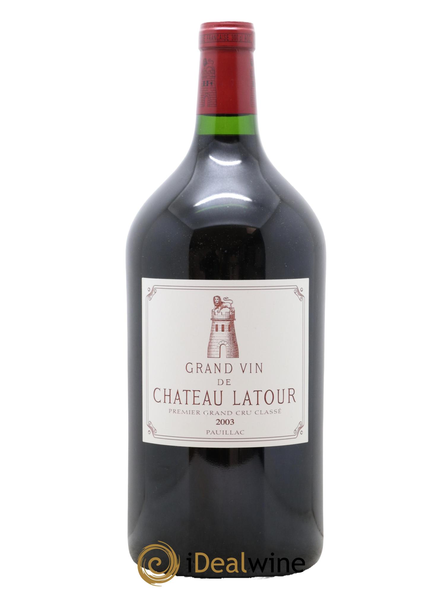 Château Latour 1er Grand Cru Classé 2003 - Lot de 1 double magnum - 1