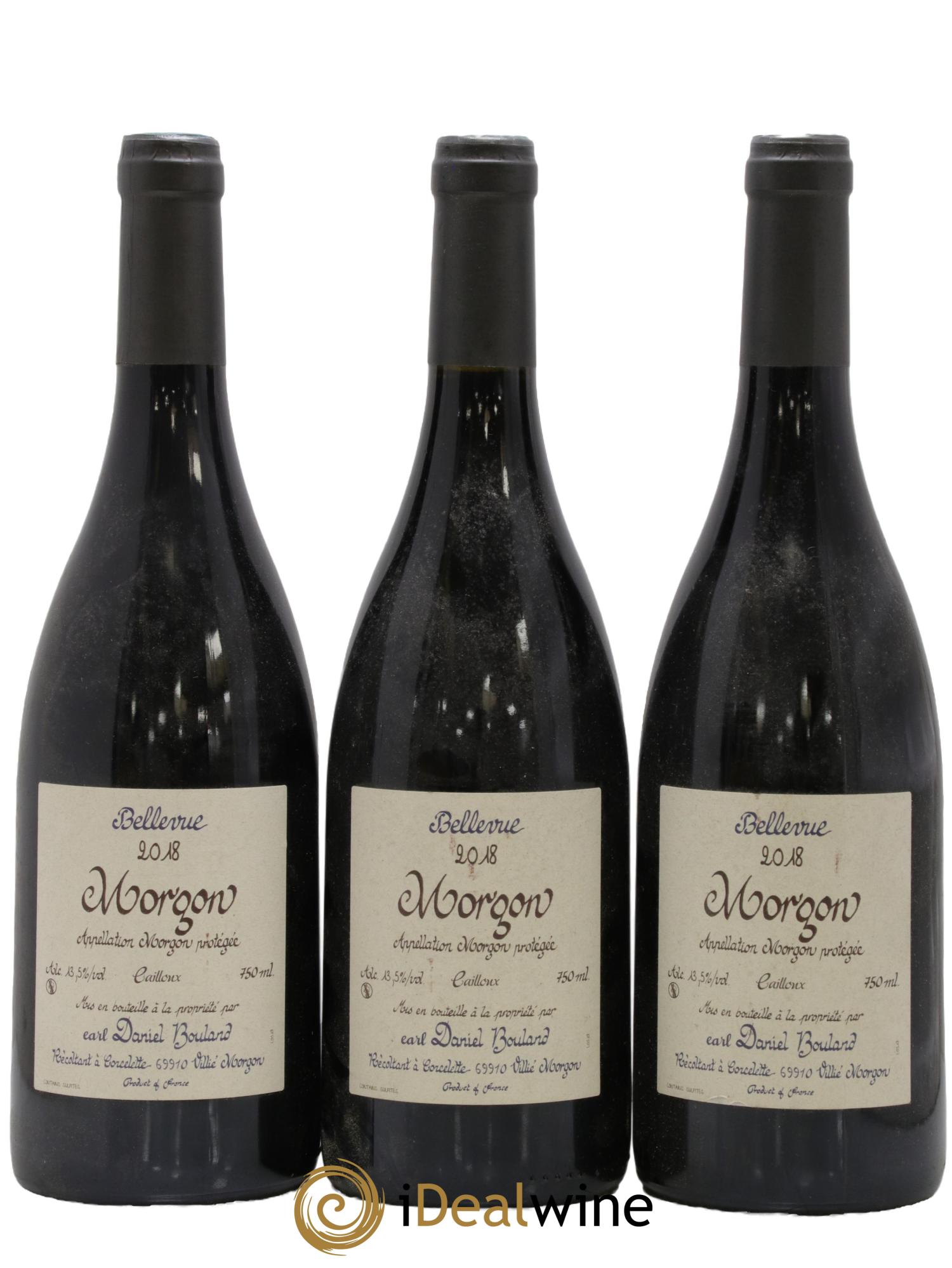 Morgon Bellevue Cailloux Daniel Bouland (Domaine) 2018 - Lot de 3 bouteilles - 0