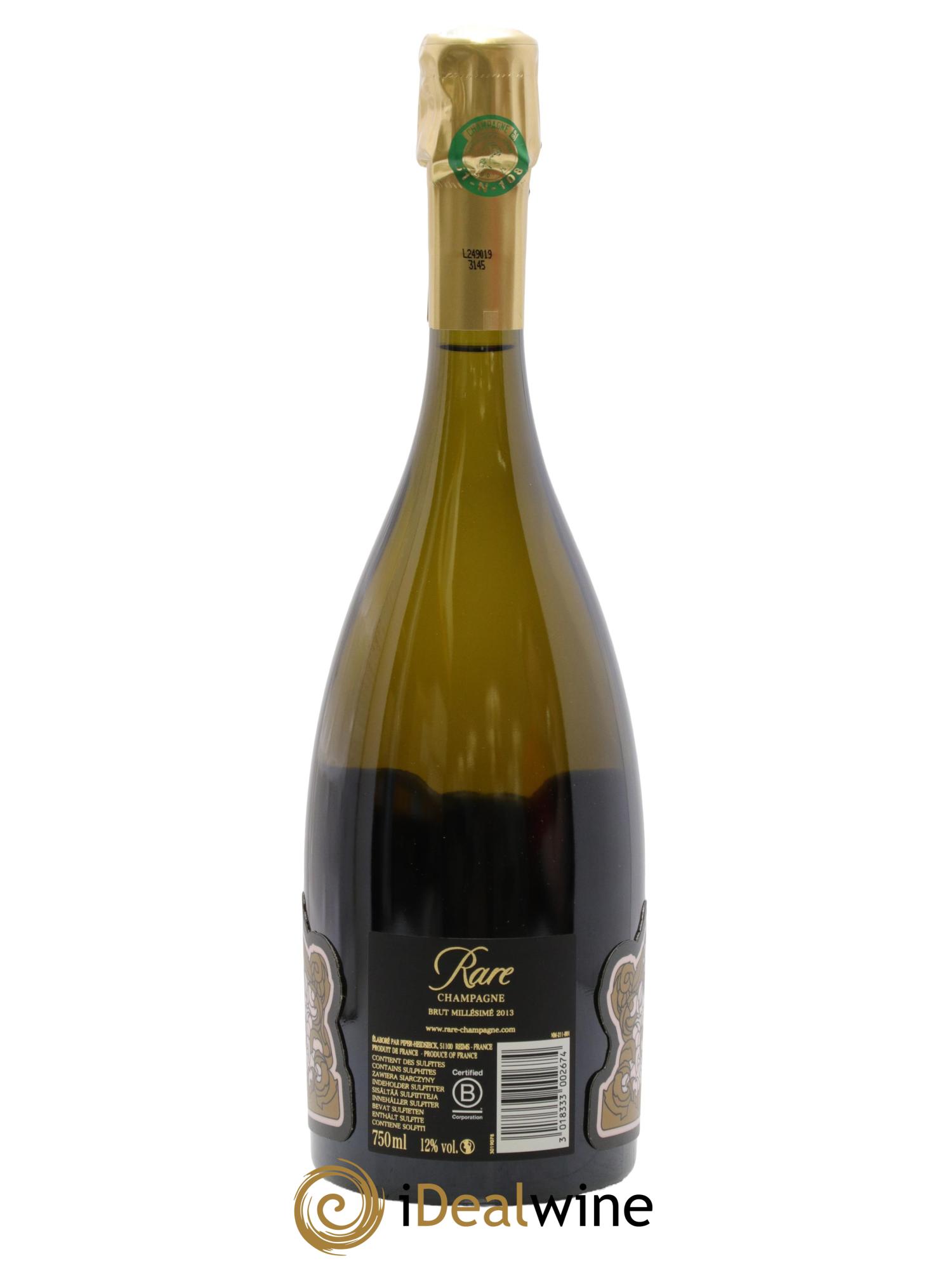 Rare Piper Heidsieck 2013 - Lot de 1 bouteille - 1