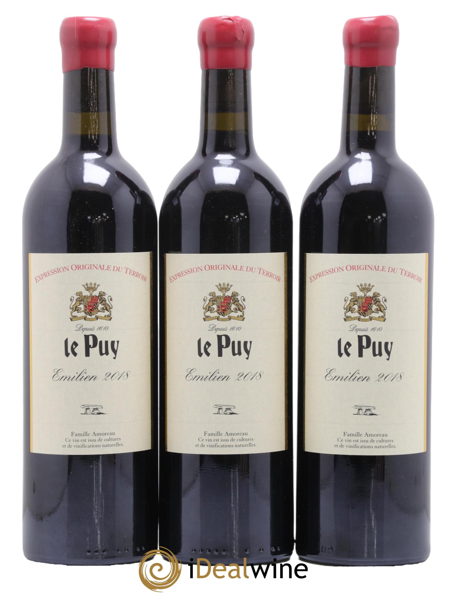 Le Puy - Cuvée Emilien 2018 - Lot de 3 bouteilles - 0