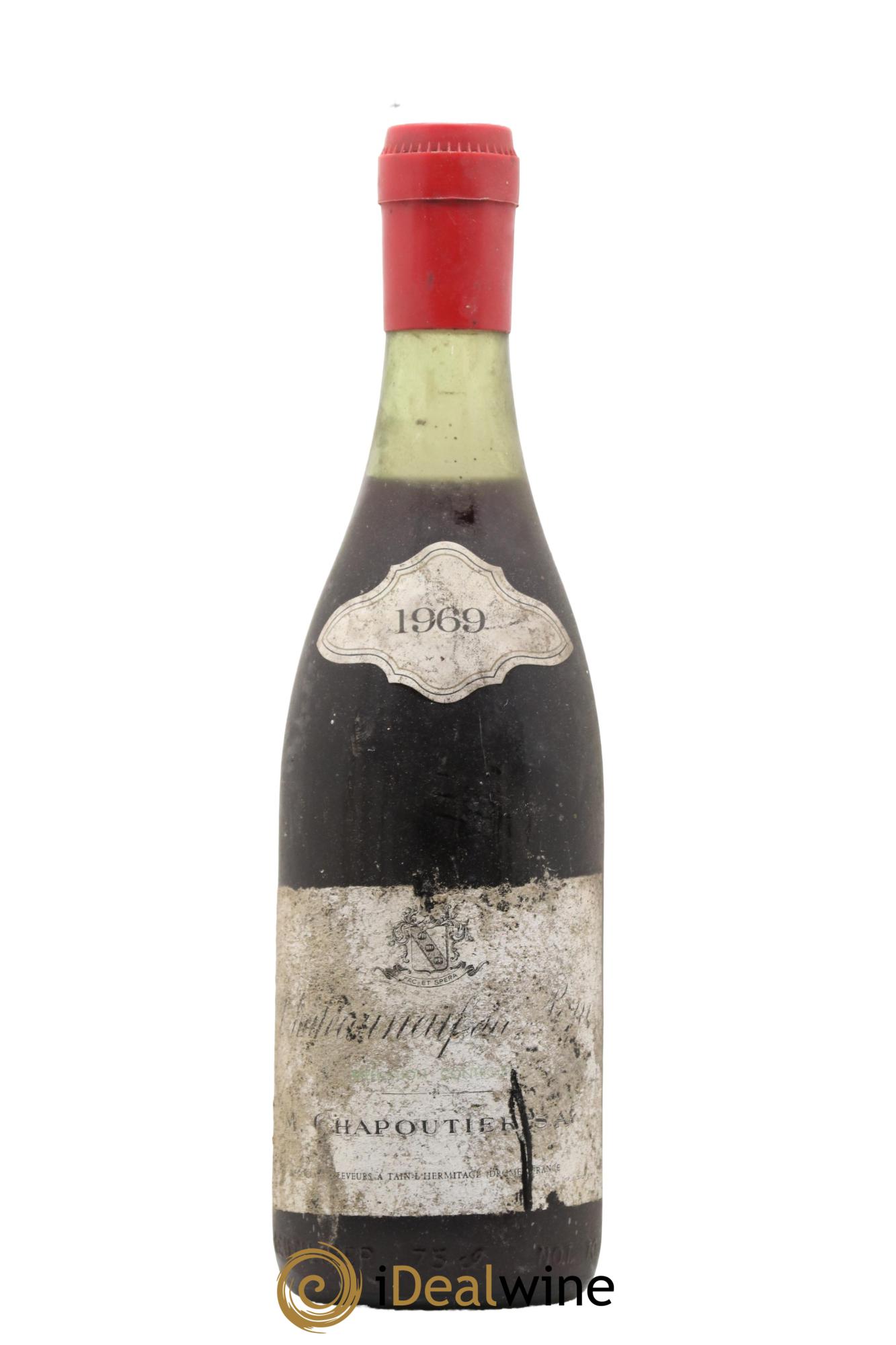 Châteauneuf-du-Pape Chapoutier 1969 - Lot de 1 bouteille - 0