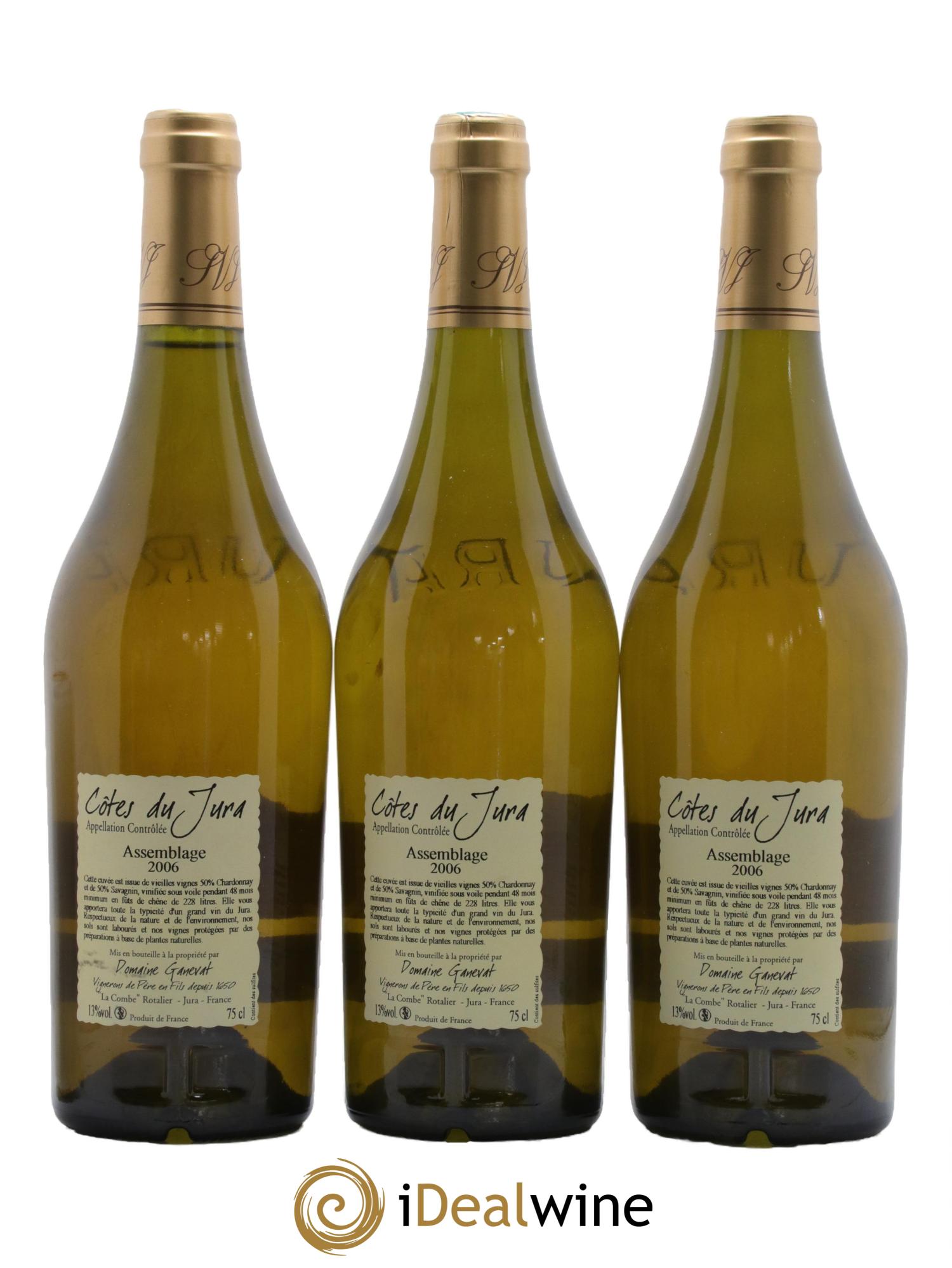 Côtes du Jura Cuvée de Garde Jean-François Ganevat (Domaine) 2006 - Lot de 3 bouteilles - 1