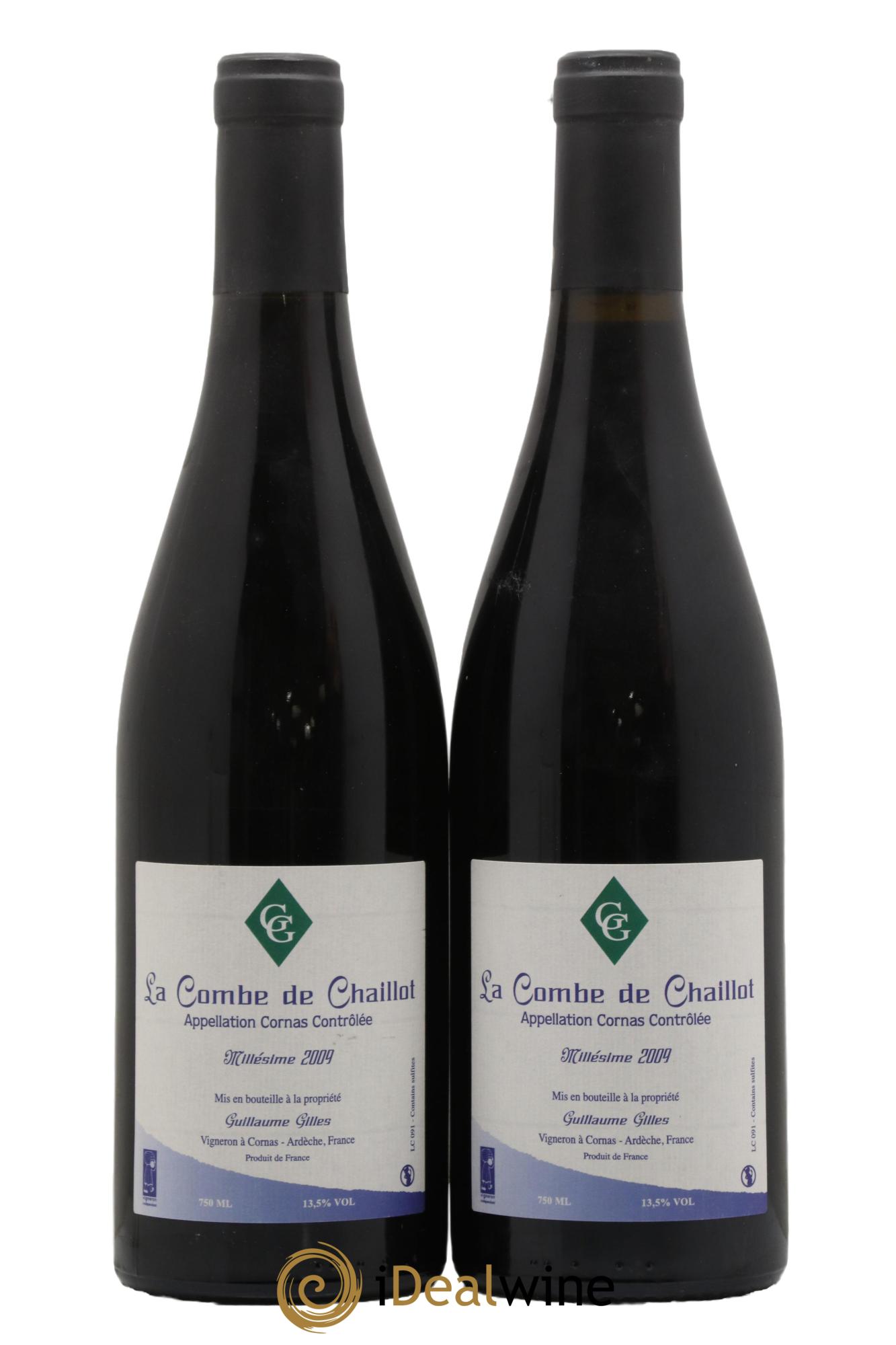 Cornas La Combe de Chaillot Guillaume Gilles (Domaine) 2009 - Lot de 2 bouteilles - 0