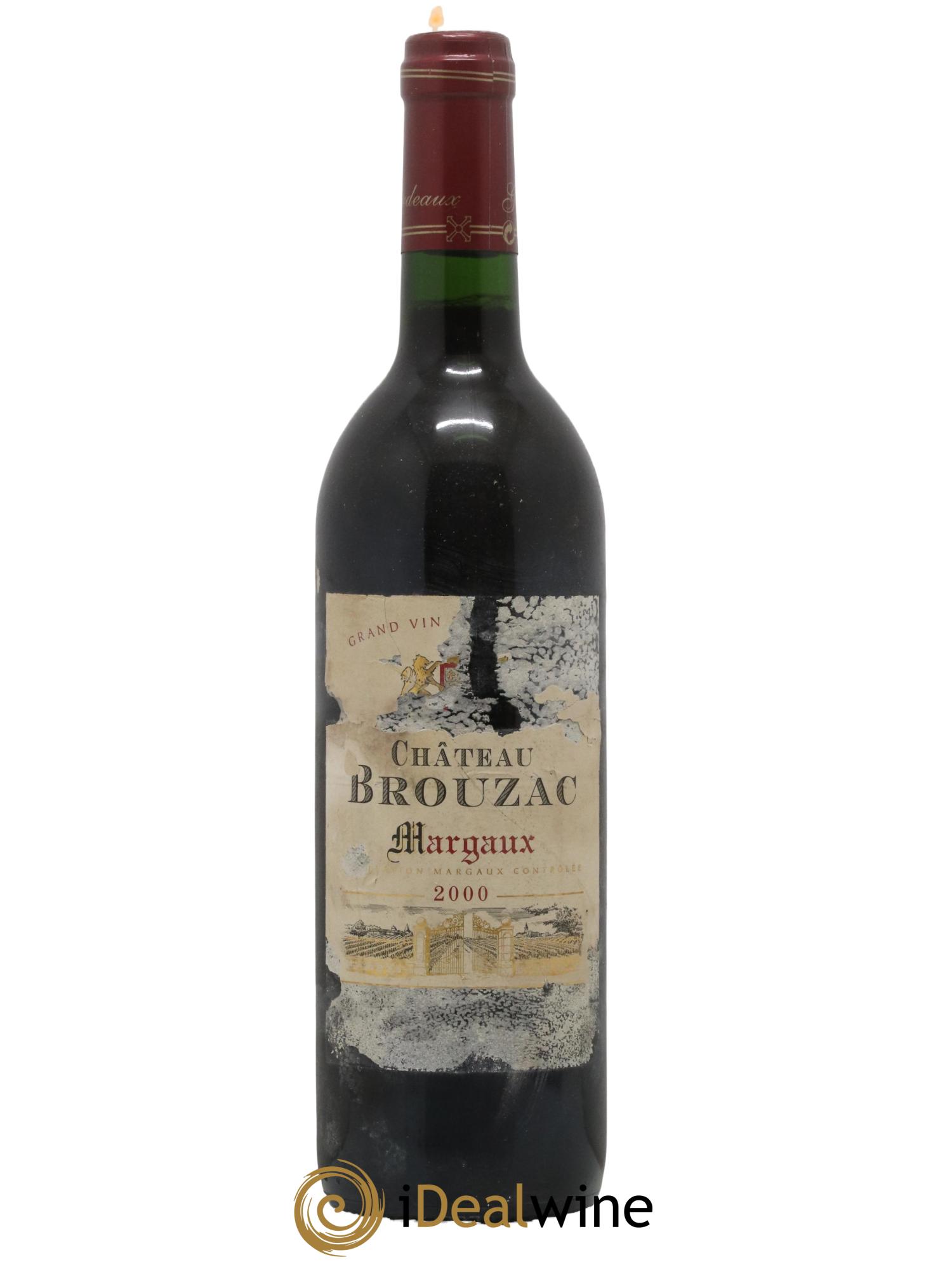 Bordeaux Margaux Chateau Brouzac 2000 - Lot de 1 bouteille - 0