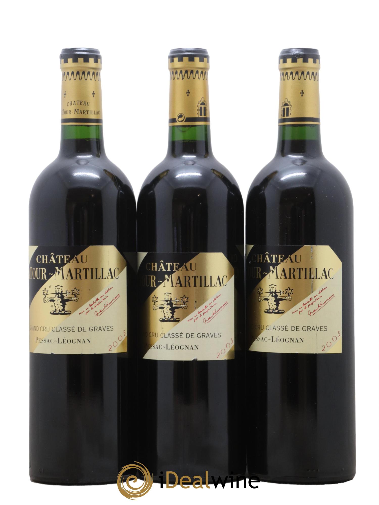 Château Latour-Martillac Cru Classé de Graves 2005 - Lot de 3 bouteilles - 0