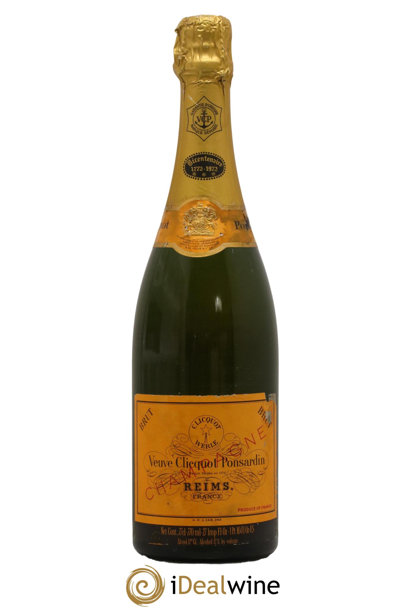Bicentenaire 1772-1972 Veuve Clicquot - Lot of 1 bottle - 0