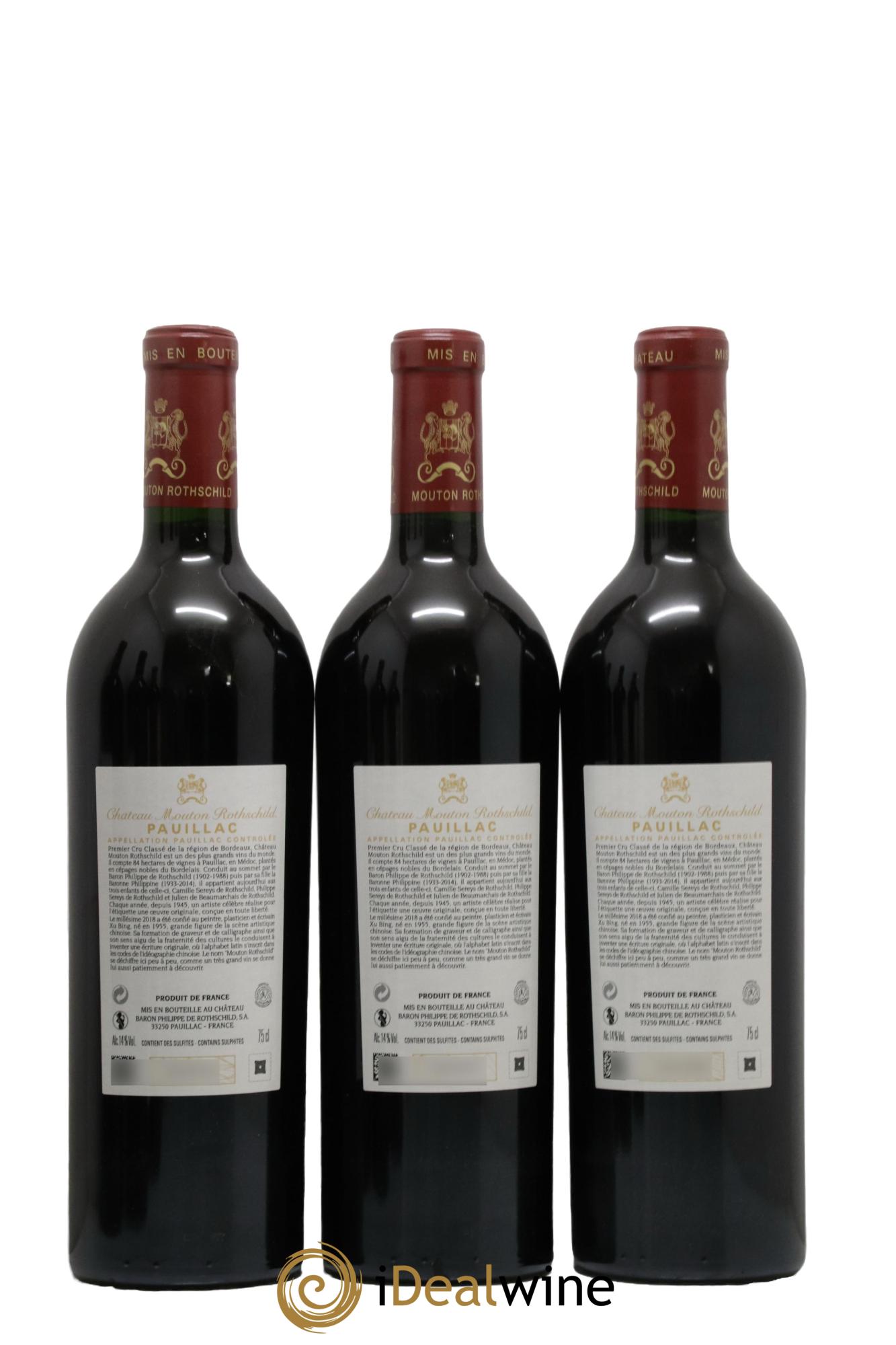 Château Mouton Rothschild 1er Grand Cru Classé 2018 - Lot of 6 bottles - 2