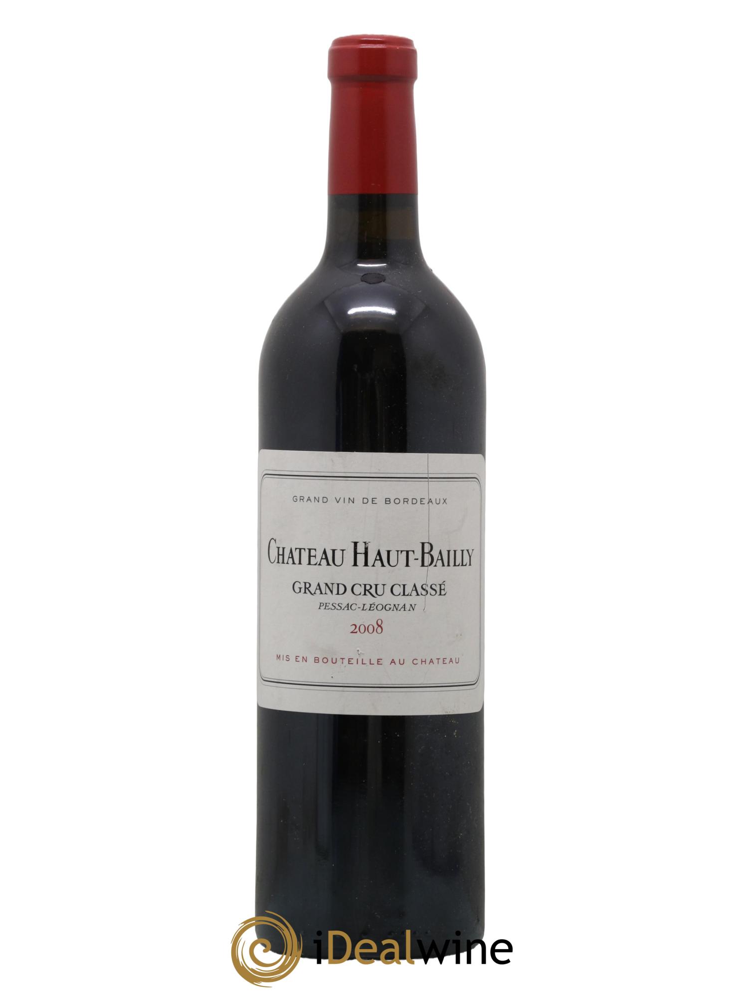 Château Haut-Bailly Cru Classé de Graves 2008 - Lot de 1 bouteille - 0