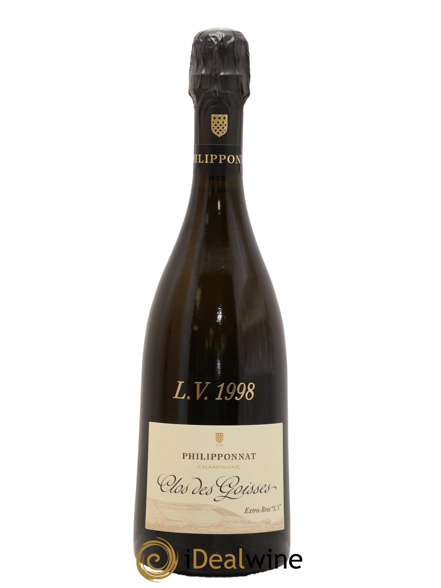 Clos des Goisses LV Extra-Brut Philipponnat 1998 - Lotto di 1 bottiglia - 1