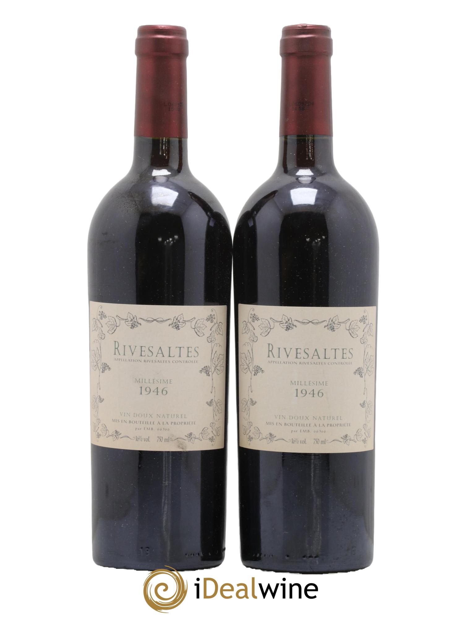 Rivesaltes EMB 1946 - Posten von 2 Flaschen - 0
