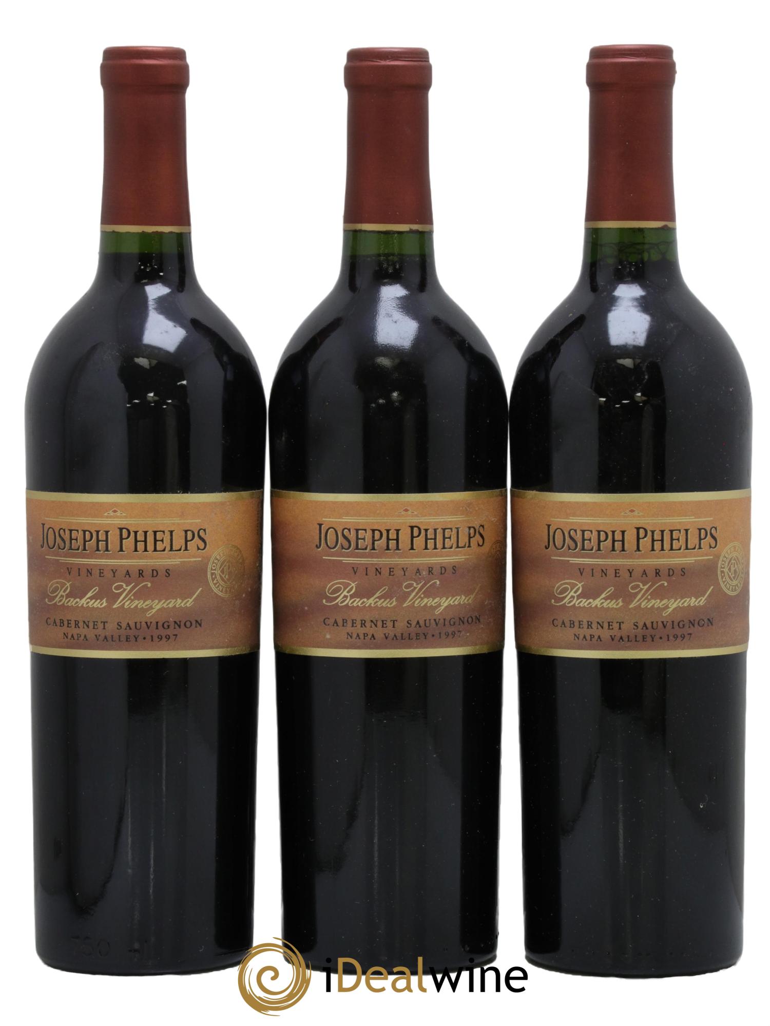 Napa Valley Backus Joseph Phelps  1997 - Posten von 3 Flaschen - 0
