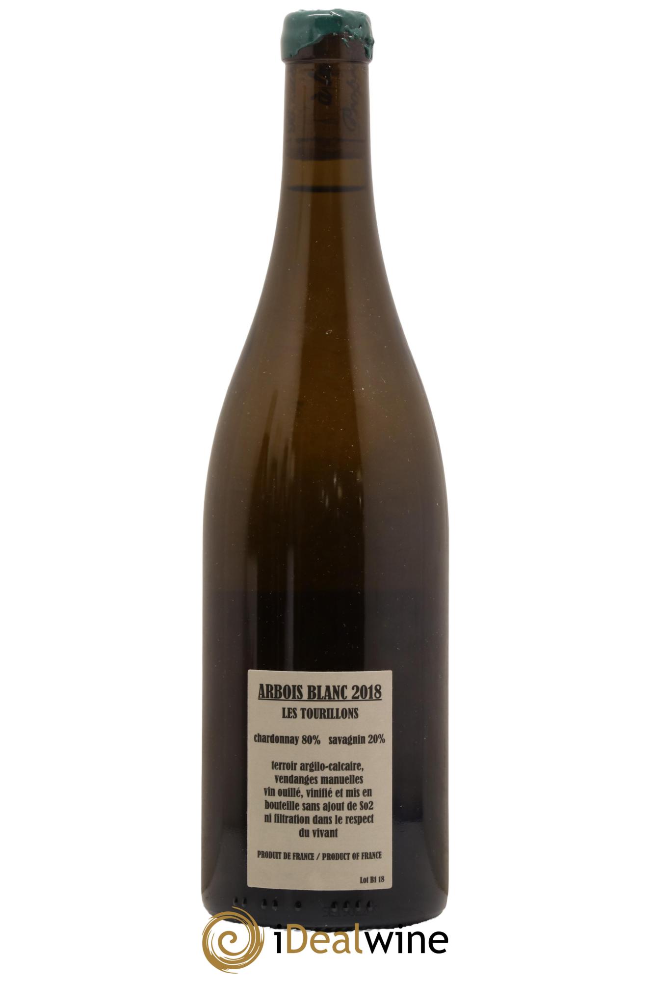 Arbois Chardonnay Savagnin Les Tourillons Adeline Houillon & Renaud Bruyère 2018 - Lot de 1 bouteille - 1