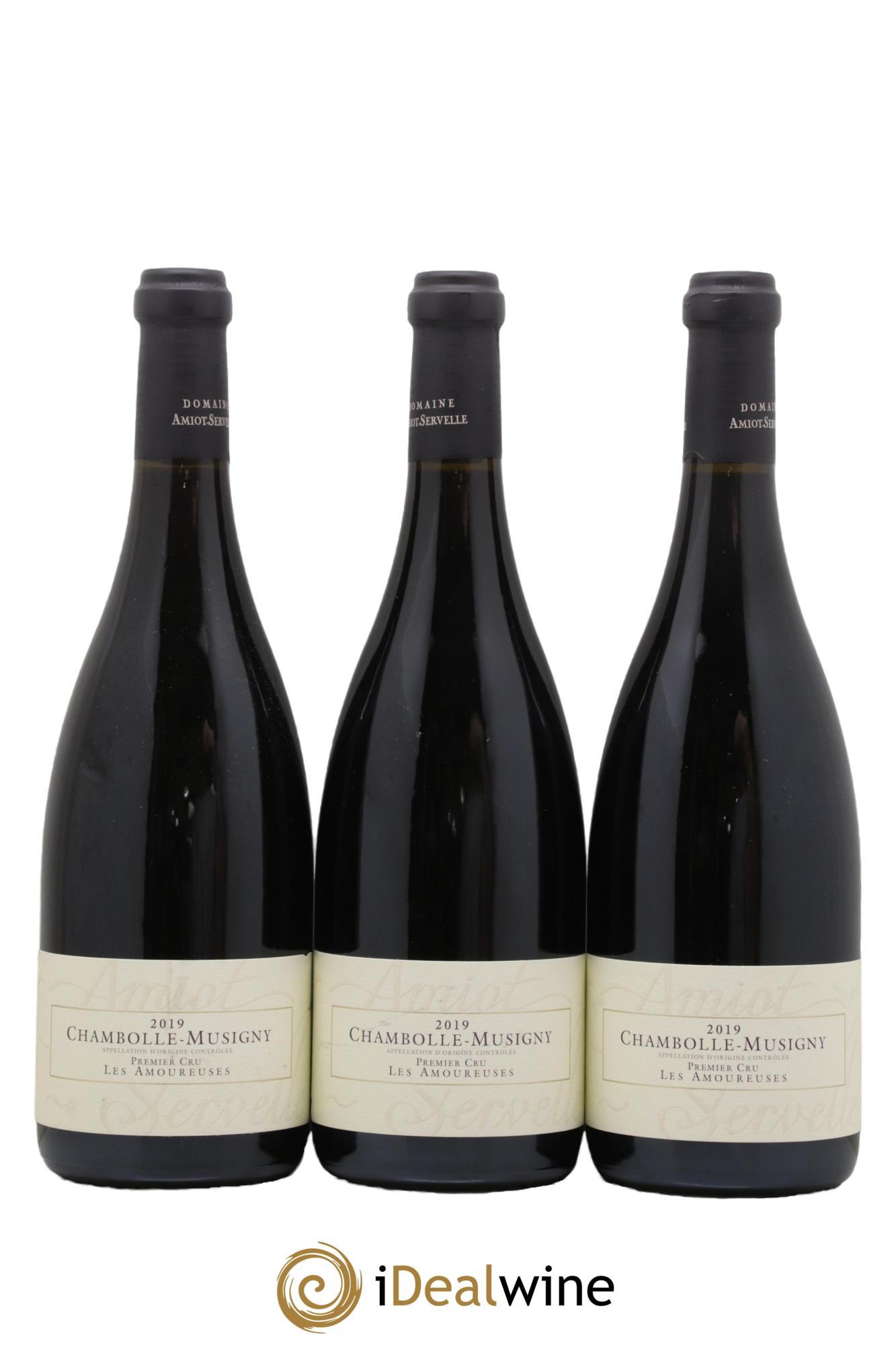 Chambolle-Musigny 1er Cru Les Amoureuses Amiot-Servelle  2019 - Lotto di 3 bottiglie - 0