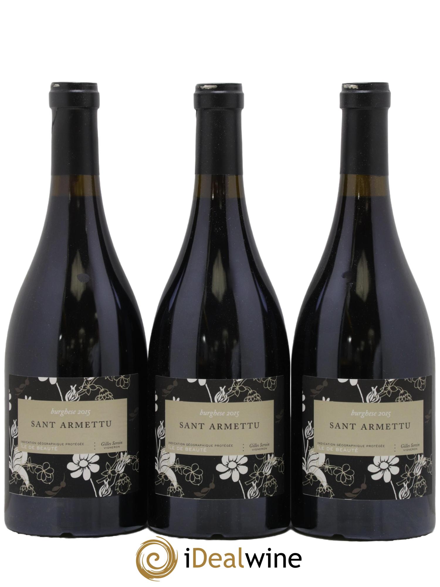 IGP Ile de Beauté Burghese Sant Armettu (Domaine) 2015 - Posten von 3 Flaschen - 0