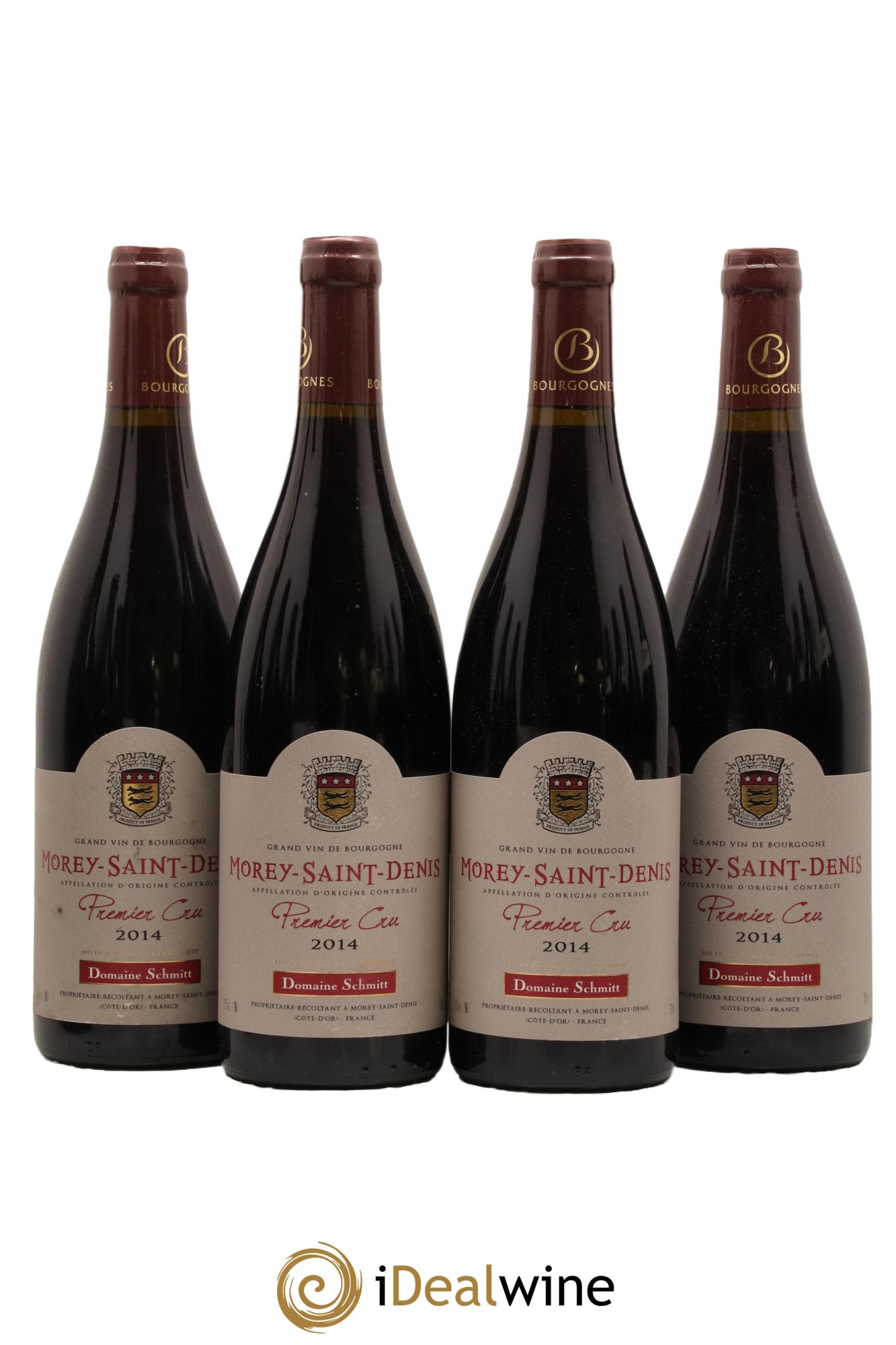 Morey-Saint-Denis 1er Cru Domaine Schmitt 2014 - Lot de 4 bouteilles - 0