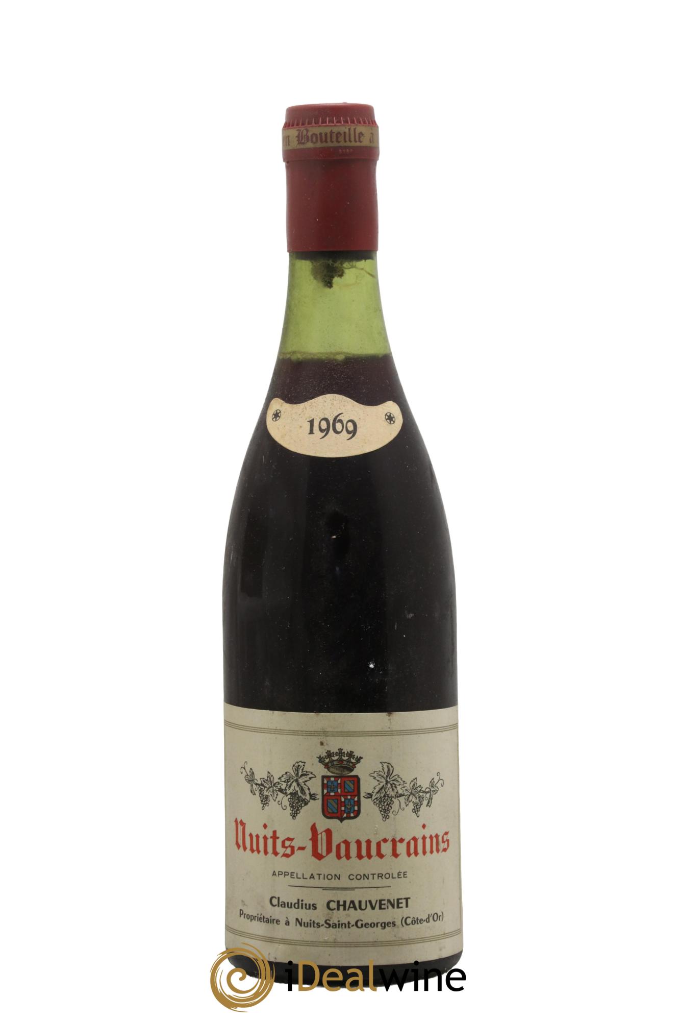 Nuits-Saint-Georges Vaucrains Claudius Chauvenet 1969 - Lot de 1 bouteille - 0