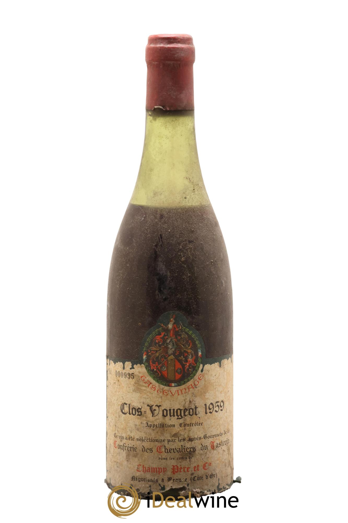 Clos de Vougeot Grand Cru Maison Champy 1959 - Lot de 1 bouteille - 0