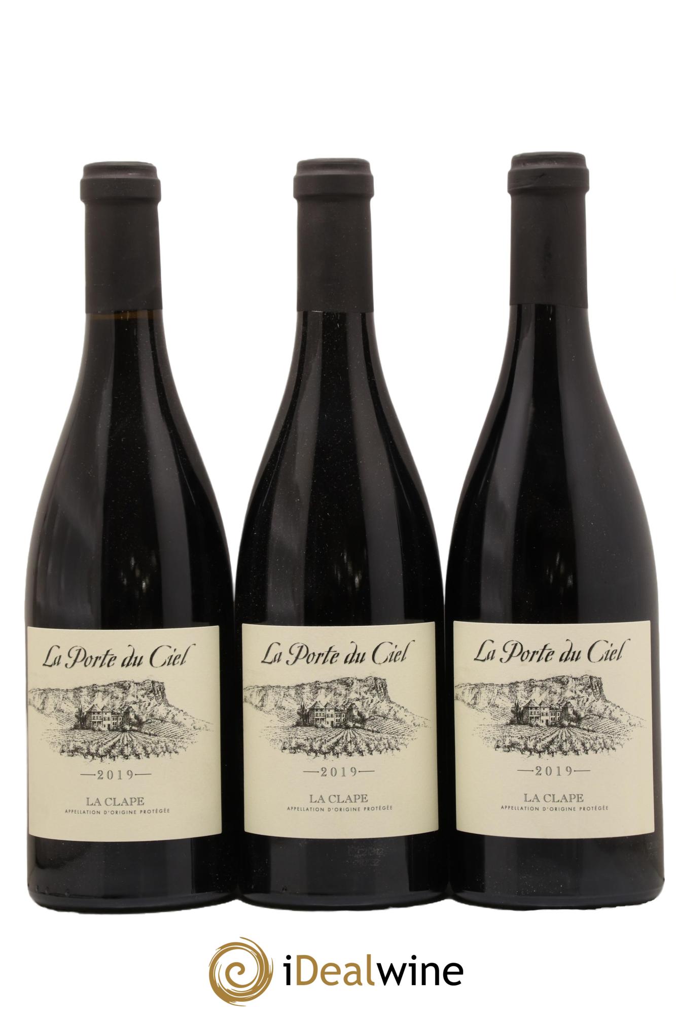 La Clape Château de La Négly La Porte du Ciel Jean Paux-Rosset 2019 - Lot de 3 bouteilles - 0