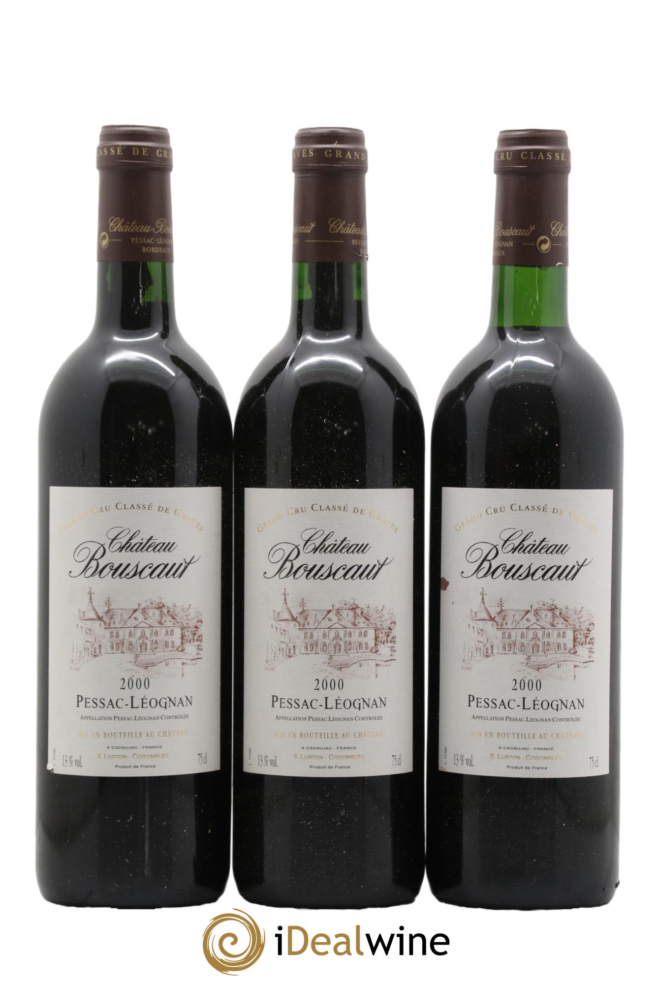 Château Bouscaut Cru Classé de Graves 2000 - Lot of 12 bottles - 1