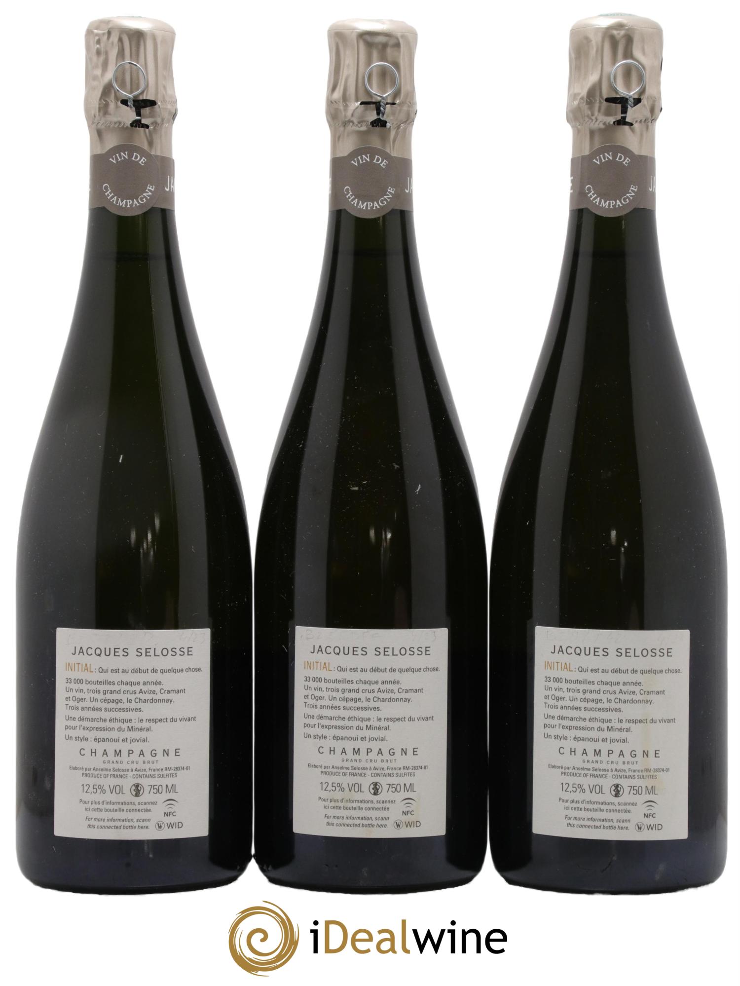 Initial Brut Jacques Selosse - Lot de 3 bouteilles - 1
