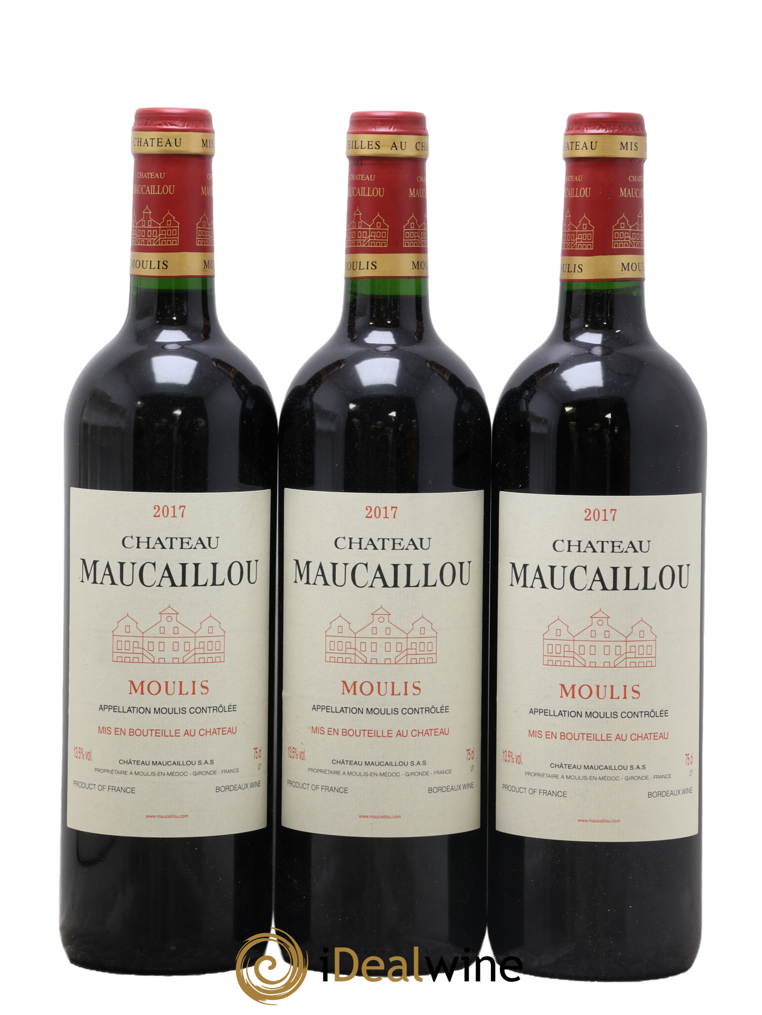 Château Maucaillou 2017 - Lot de 3 bouteilles - 0
