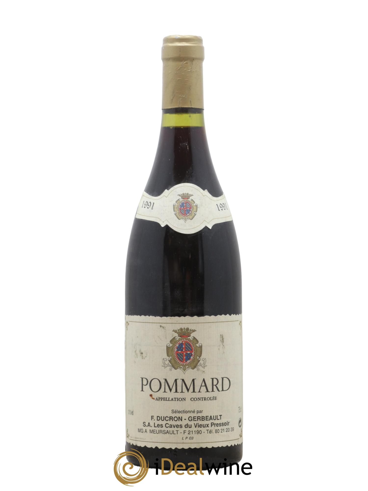 Pommard Ducron Gerbeault 1991 - Lot de 1 bouteille - 0