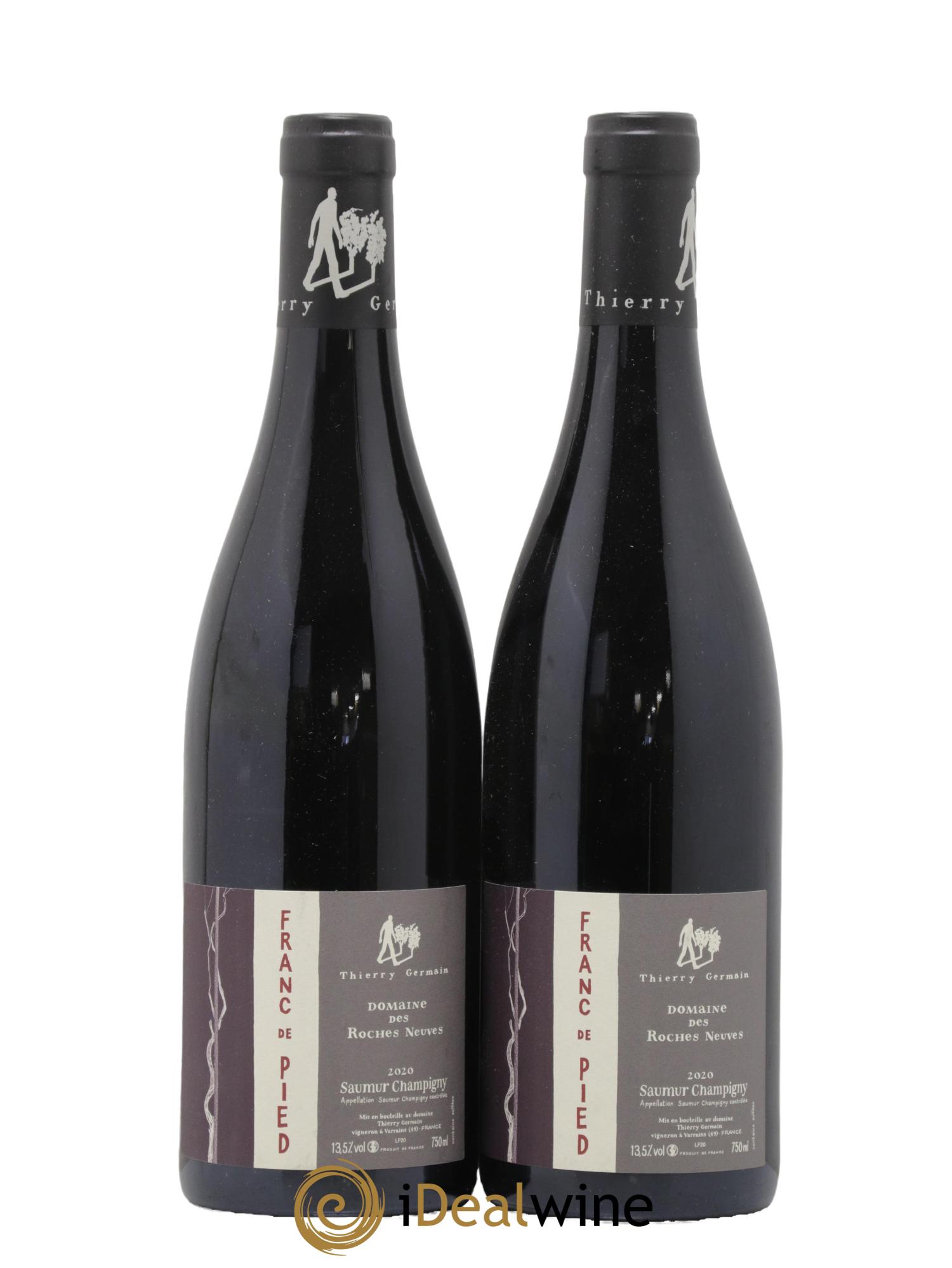Saumur-Champigny Franc de pied Domaine des Roches Neuves - Thierry Germain 2020 - Lot de 2 bouteilles - 0