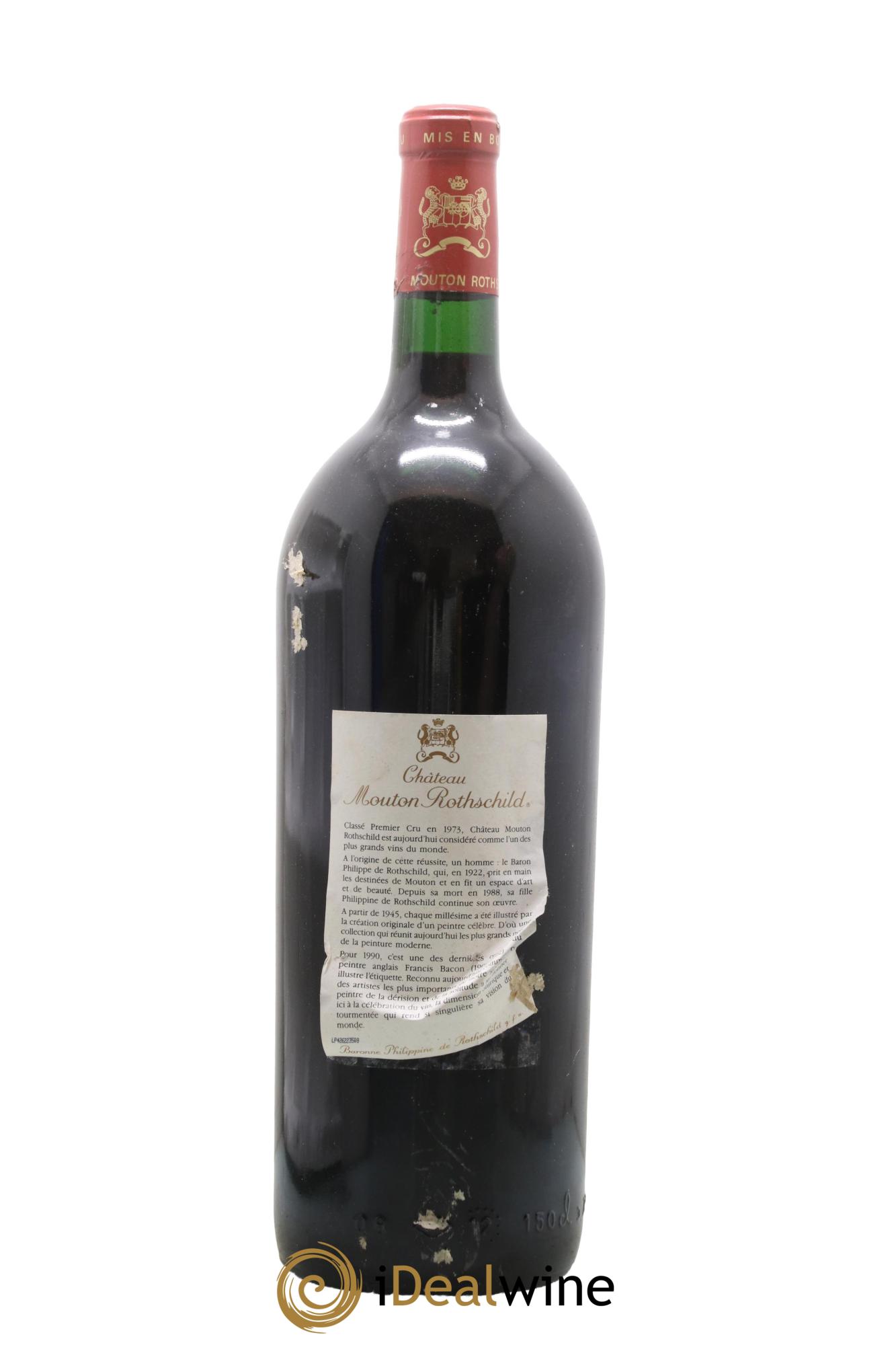 Château Mouton Rothschild 1er Grand Cru Classé 1990 - Lotto di 1 magnum - 1