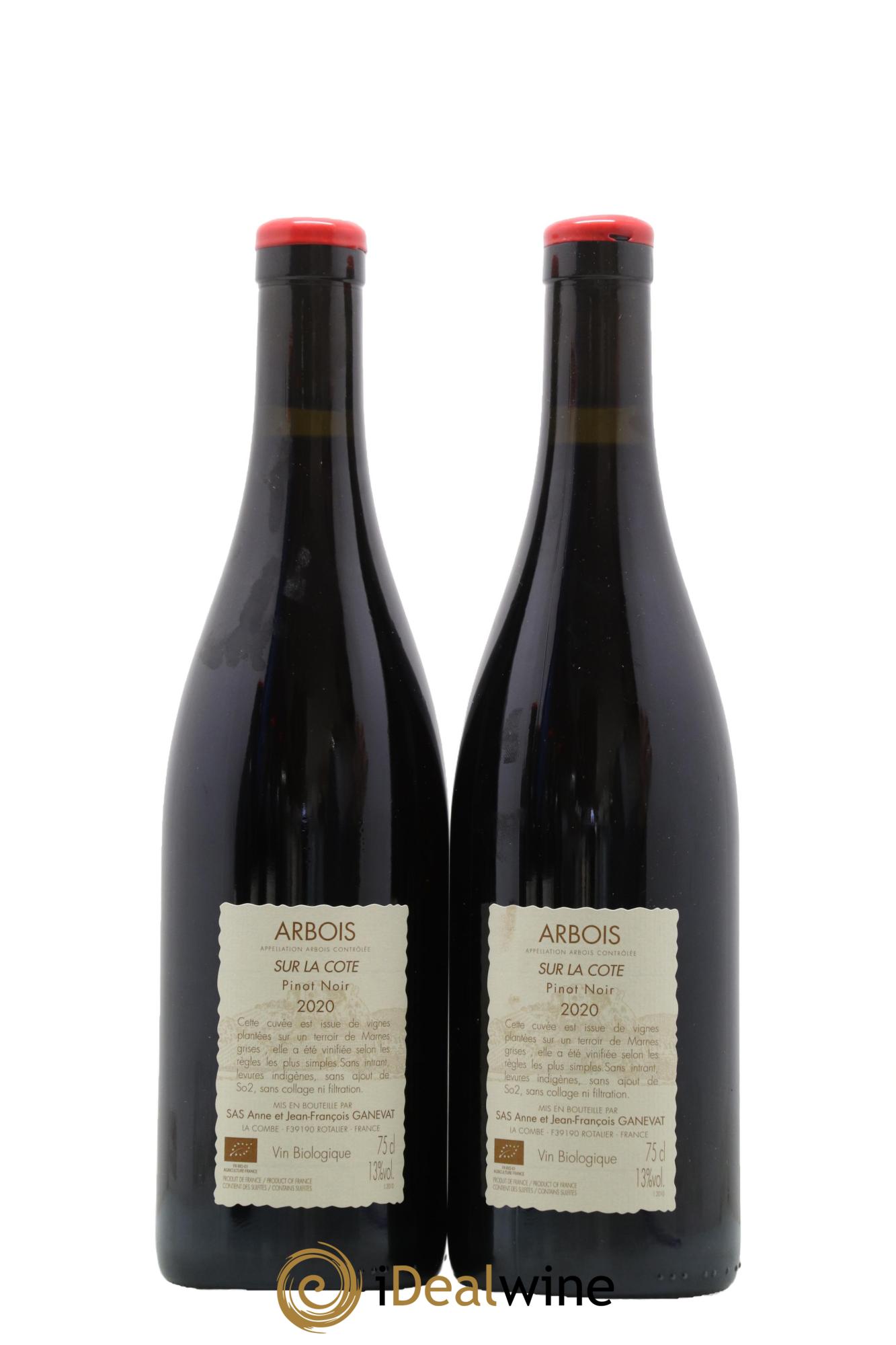 Arbois Sur la Cote Anne et Jean François Ganevat 2020 - Lot de 2 bouteilles - 1