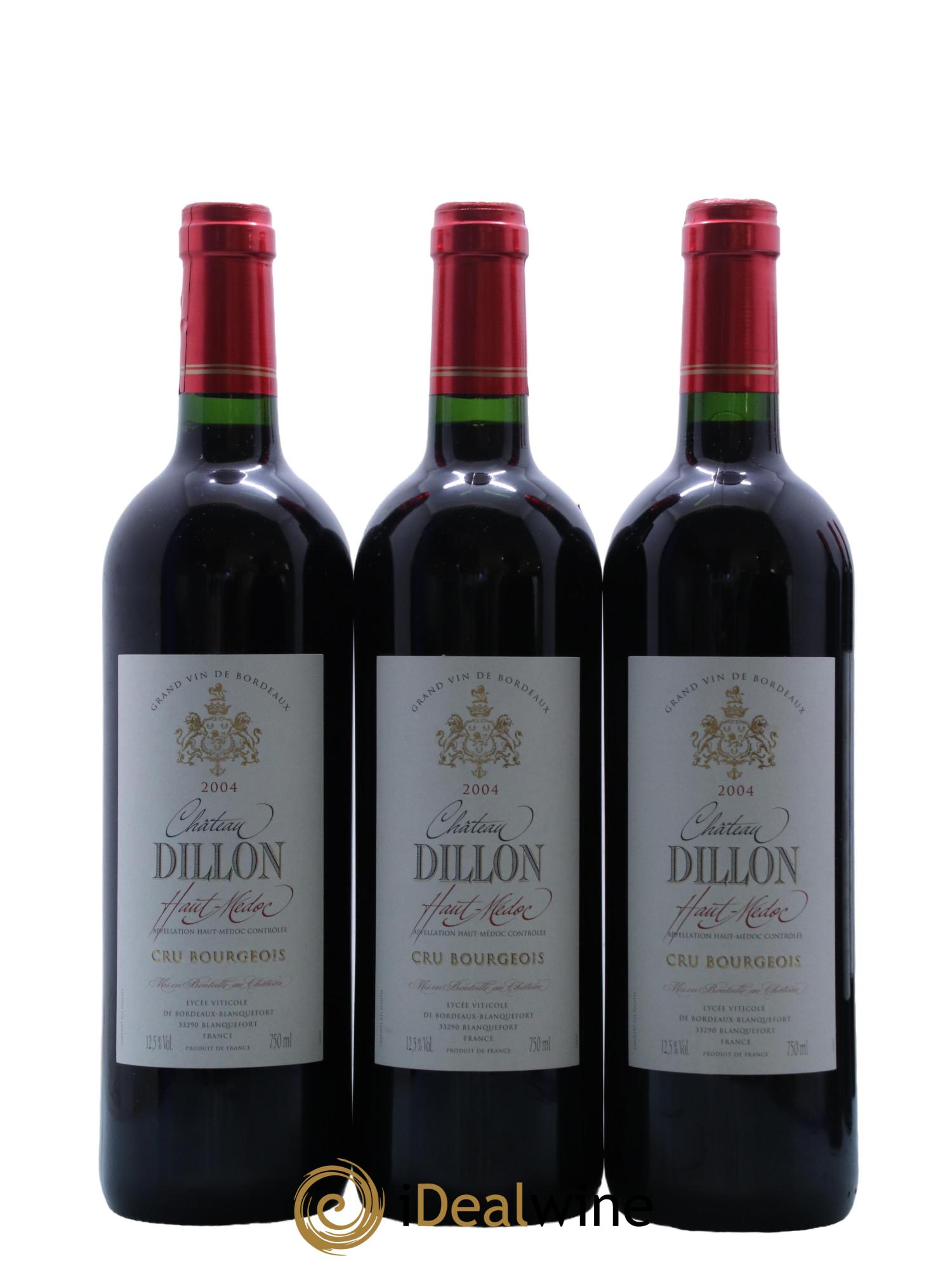 Château Dillon Cru Bourgeois  2004 - Posten von 6 Flaschen - 1