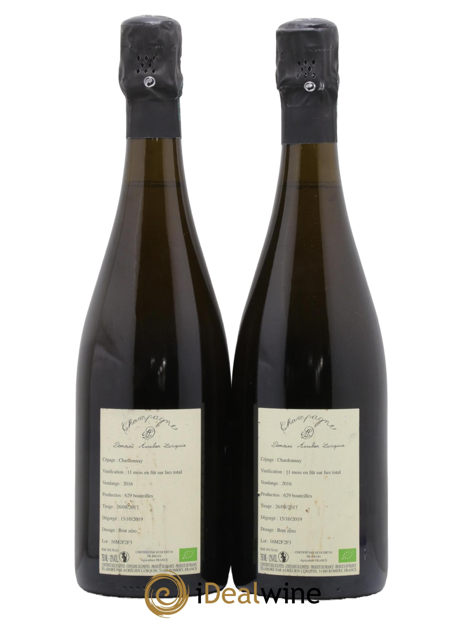 Chardonnay Aurélien Lurquin 2016 - Lot de 2 bouteilles - 1