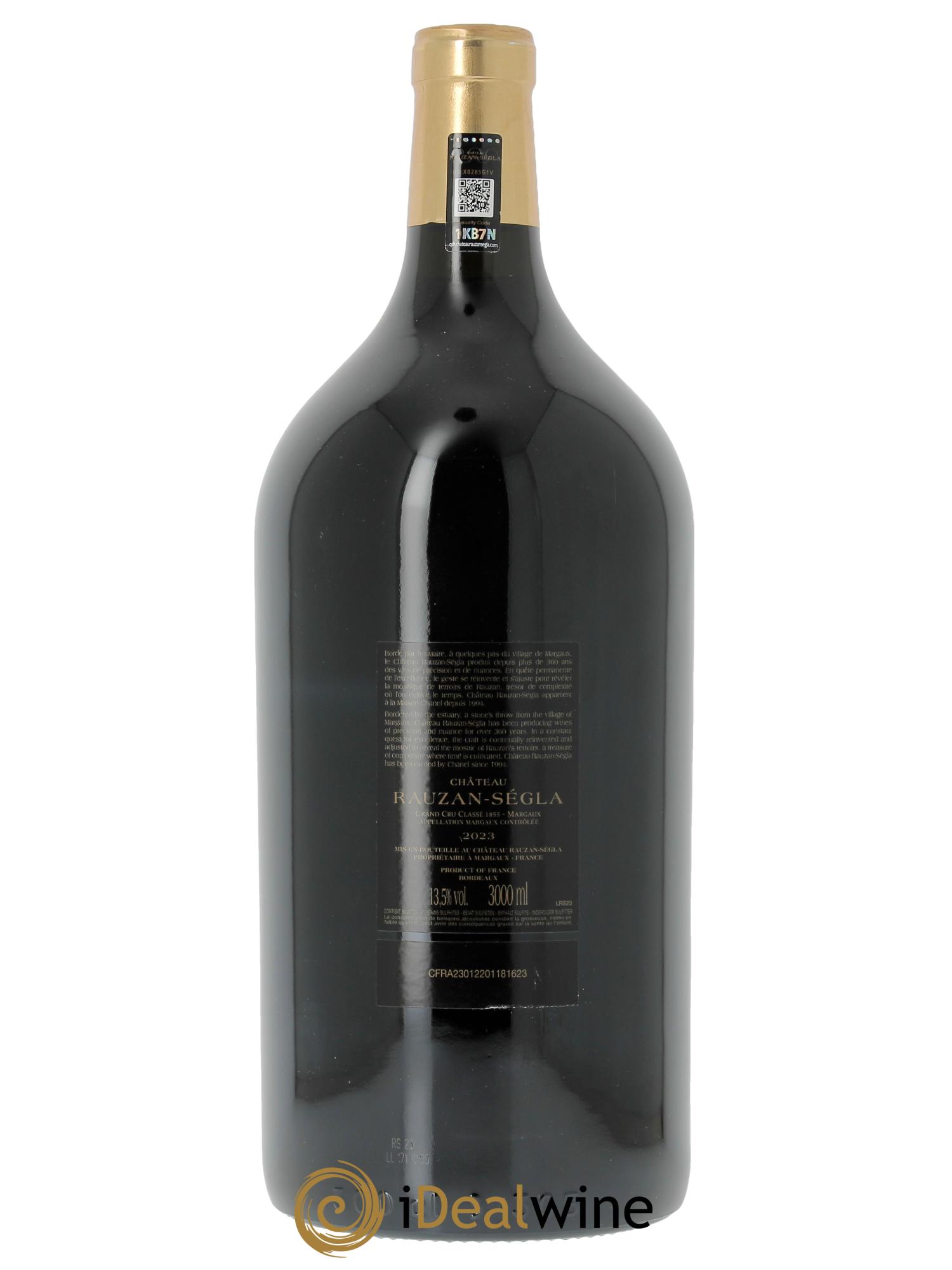 Château Rauzan Ségla Grand Cru Classé  2023 - Lot de 1 double magnum - 2